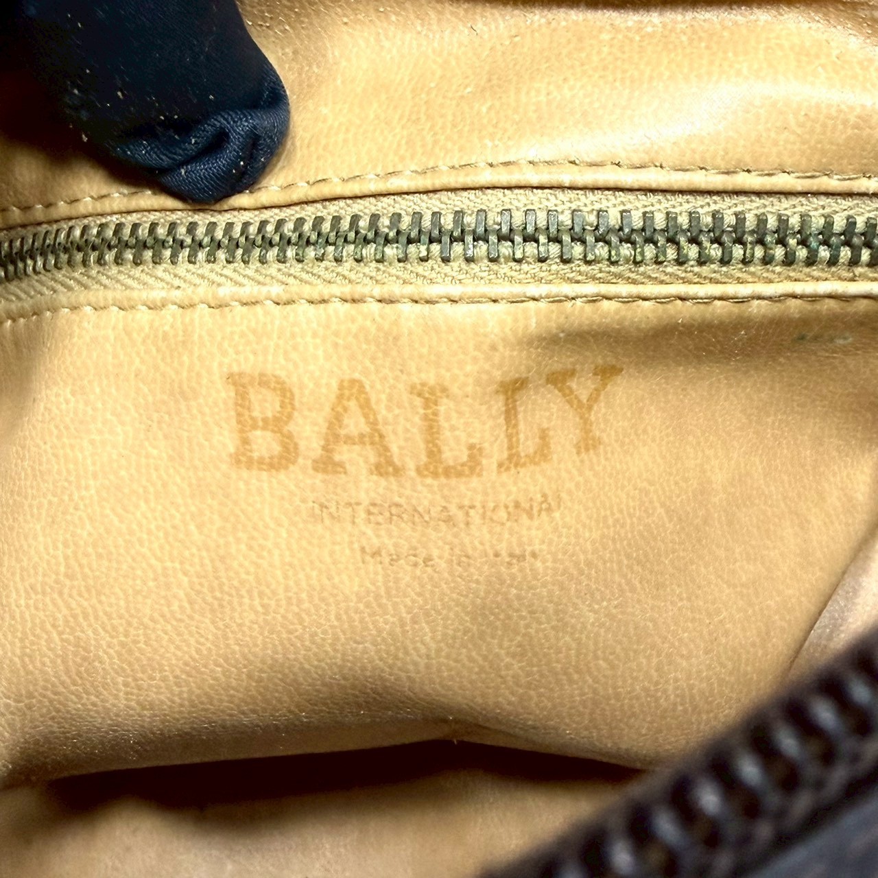Bally Brown Suede Mini Boston Bag Allover Logo Top Handle Y2K Italy Women Bag