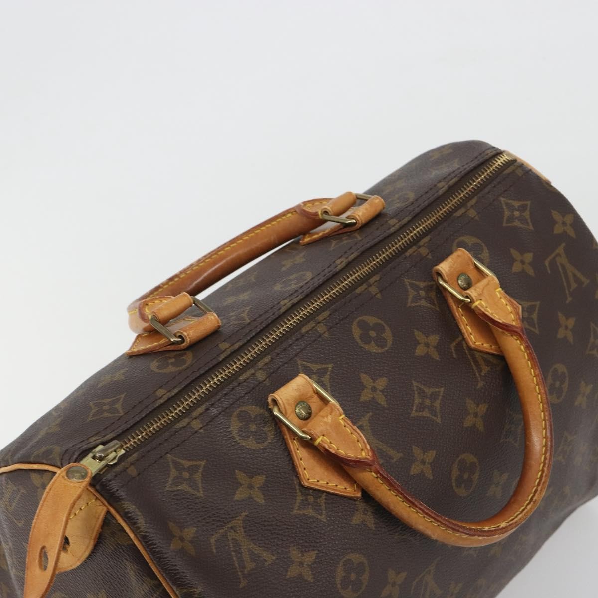 LOUIS VUITTON Monogram Speedy 30 Hand Bag M41526 LV Auth 193955