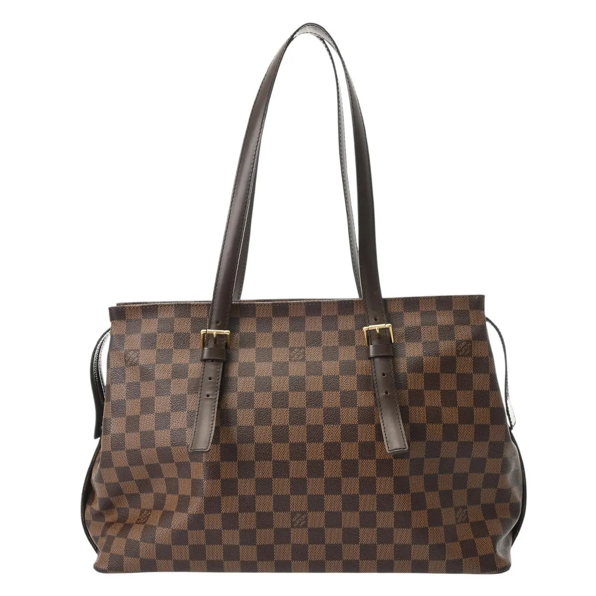 Louis Vuitton N51119 Tote Bag Damier Canvas Ebene #WB6412