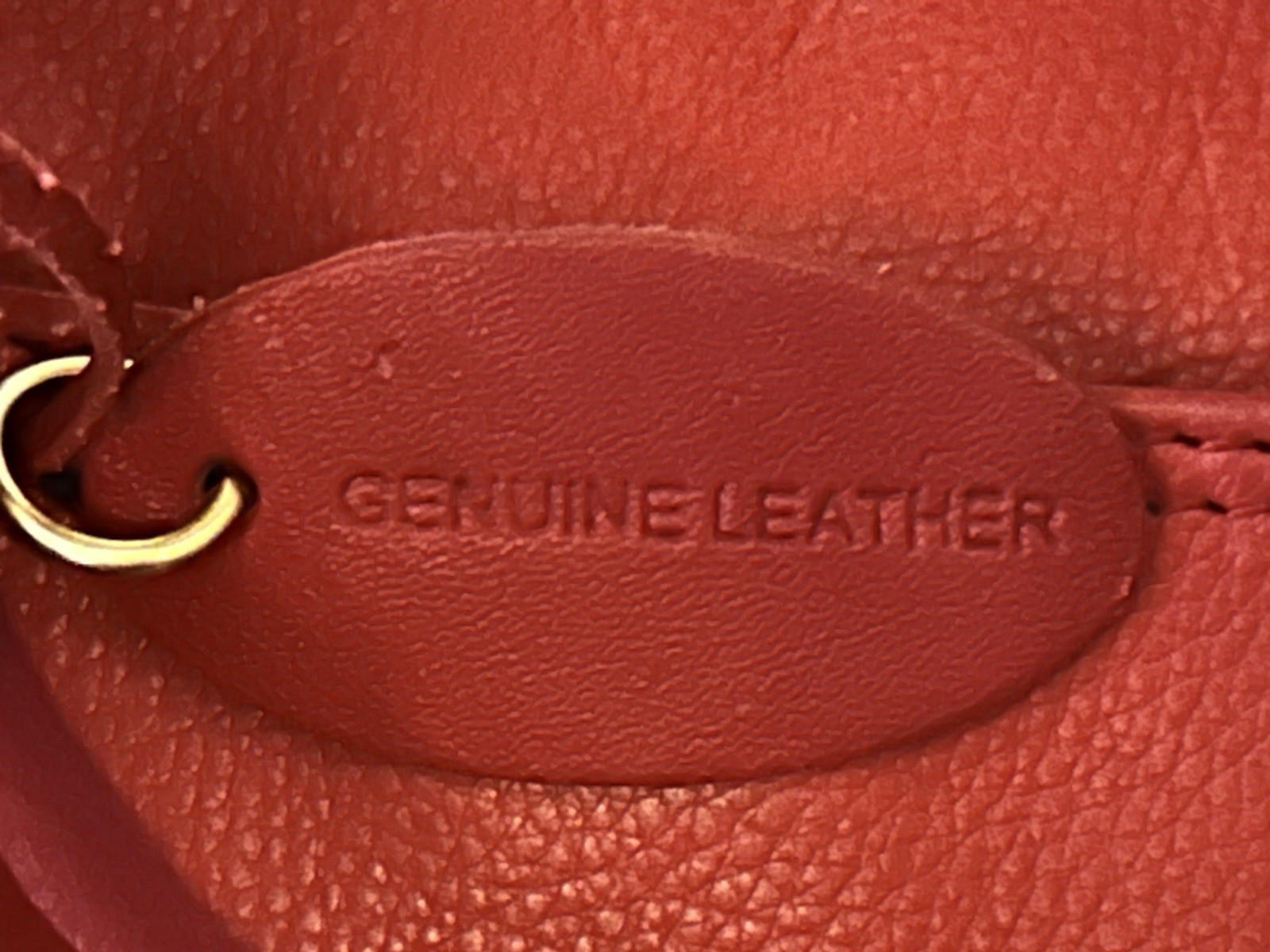Rolfs Red Genuine Leather zip Shoulder Bag