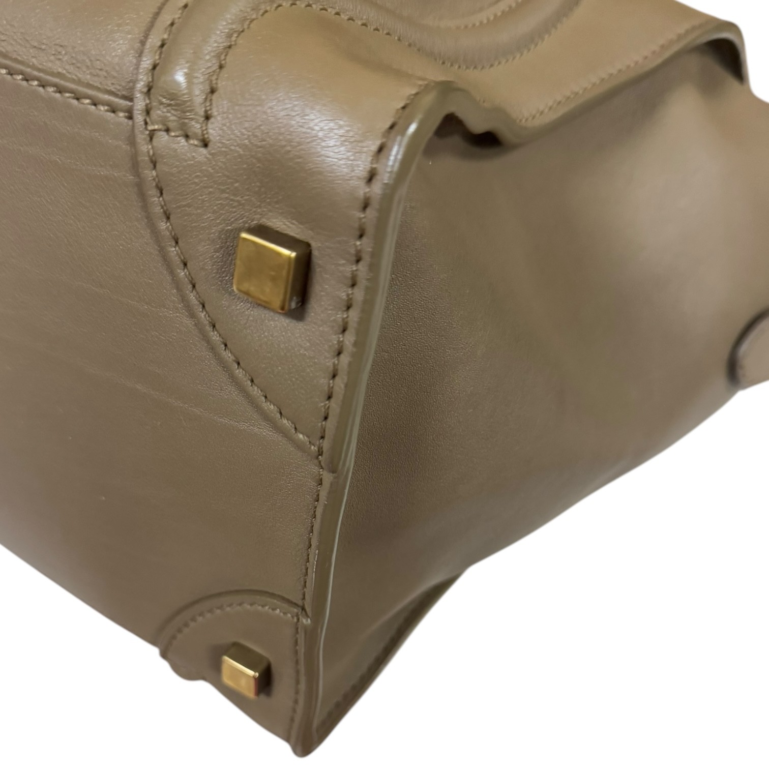 CELINE Handbag leather Luggage Mini Shopper used