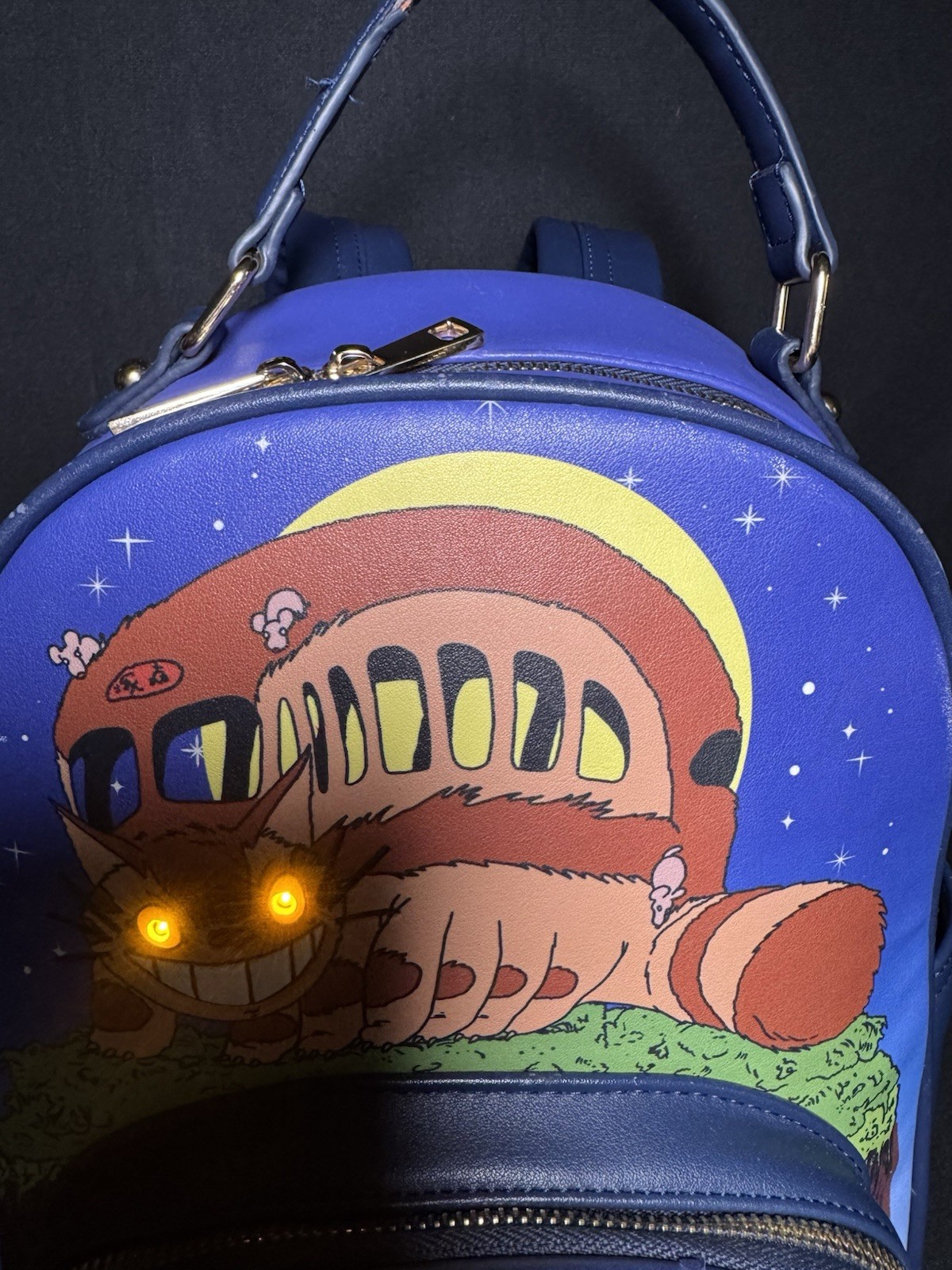 Studio Ghibli Light up My Neighbor Totoro Cat Bus Mini Backpack Anime