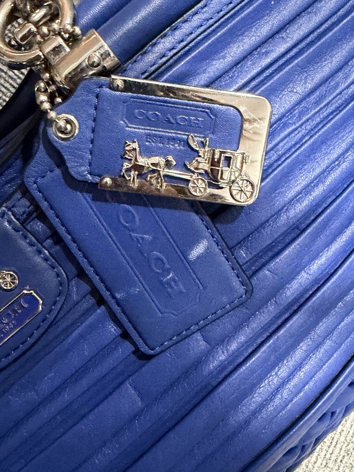 Coach Madison Caroline Ultramarine Pleated bag 19848