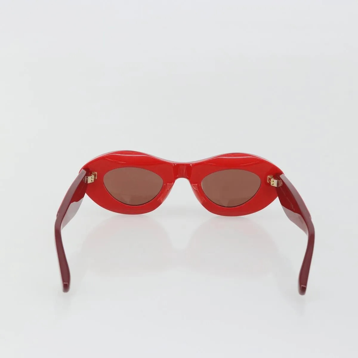 Bottega Veneta Ovale Acetate Red Plastic Sunglasse Accessory
