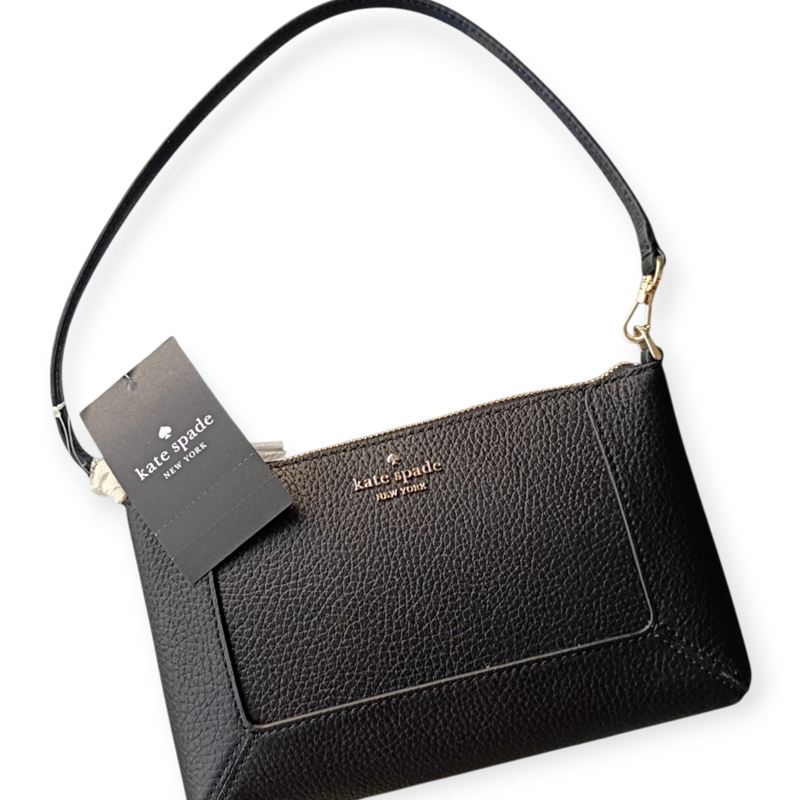 Kate Spade New York • Lena Convertible Shoulder Bag Black Leather NWT