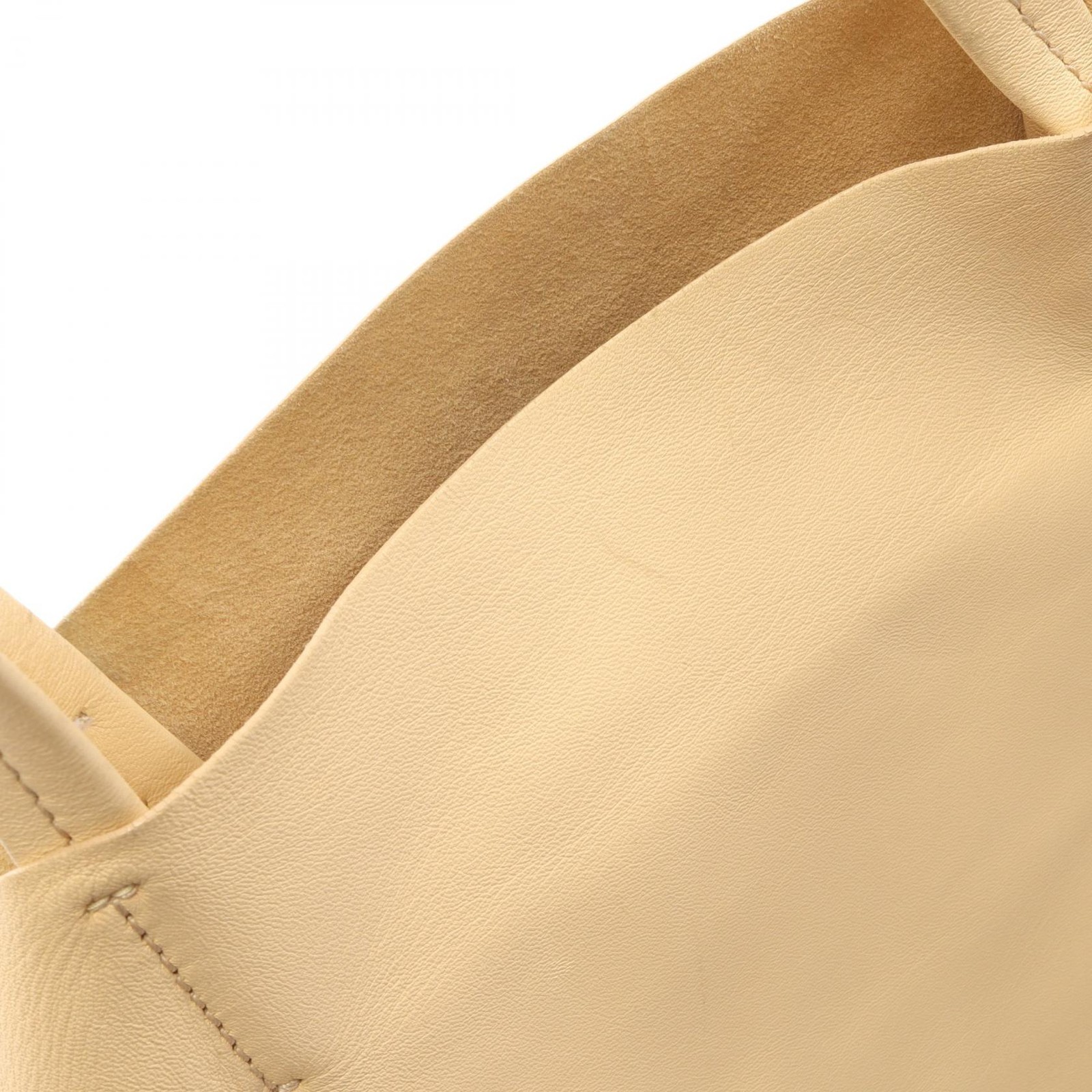 CELINE Horizontal Cabas Tote Bag 169263 leather Beige Brown Used Old Celine