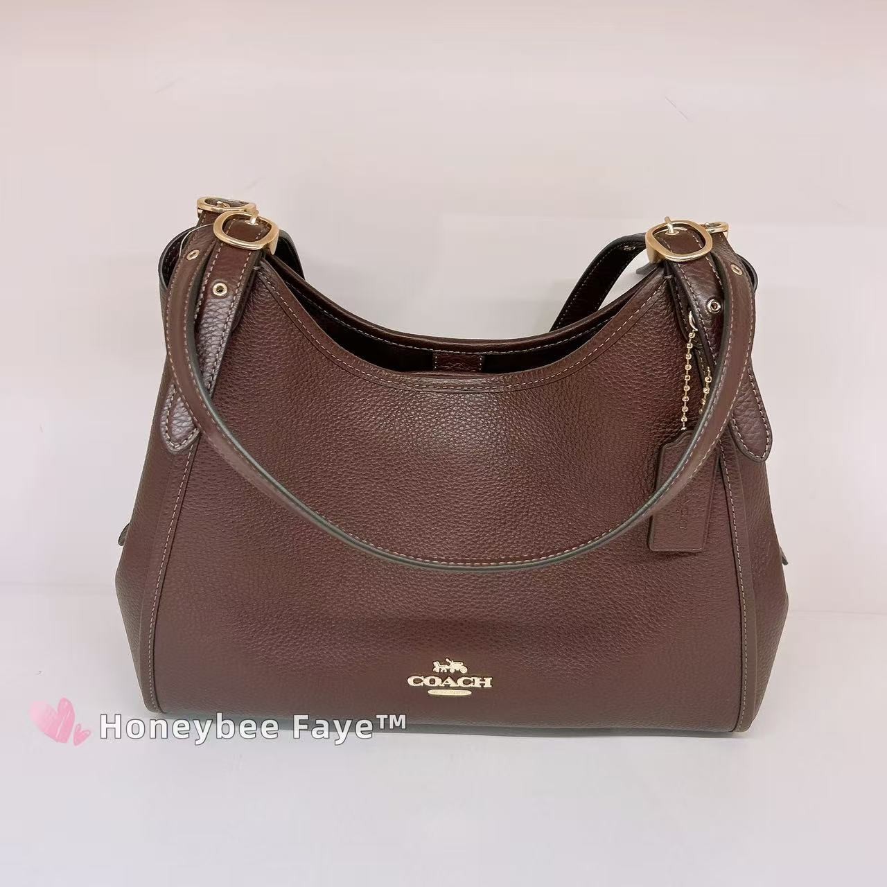 NWT Coach Erin Shoulder Bag CAQ86 Gold/Maple 🔥🔥🔥🔥