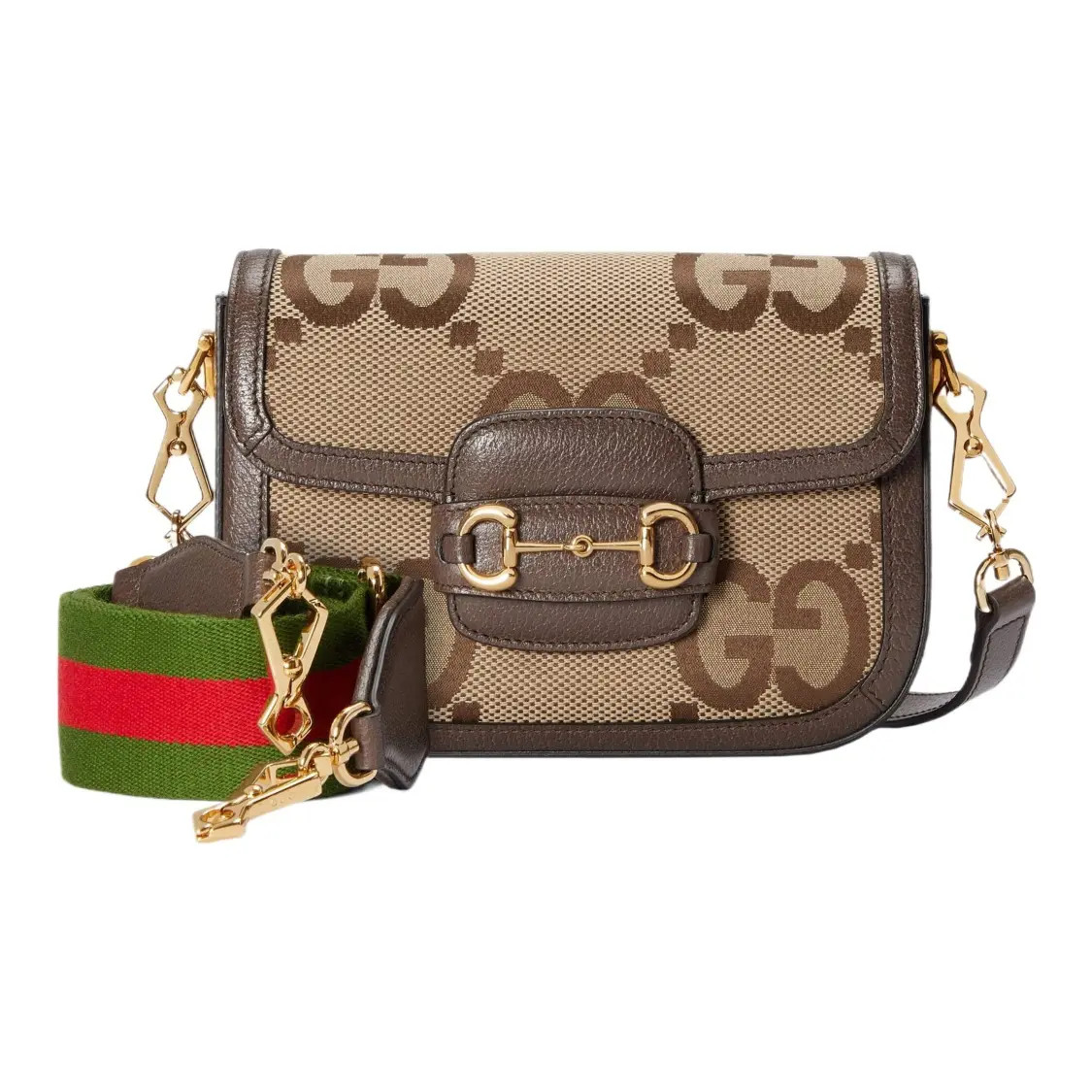 Gucci Horsebit 1955 Saddle Bag Single Shoulder Crossbody Bag Unisex 8x2x5.6 in