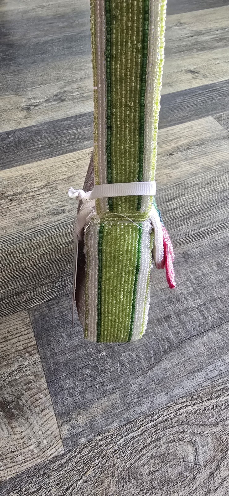 Brand New Pink Tulip Beaded Bag Handmade in India Viral TikTok Marshalls TJMaxx