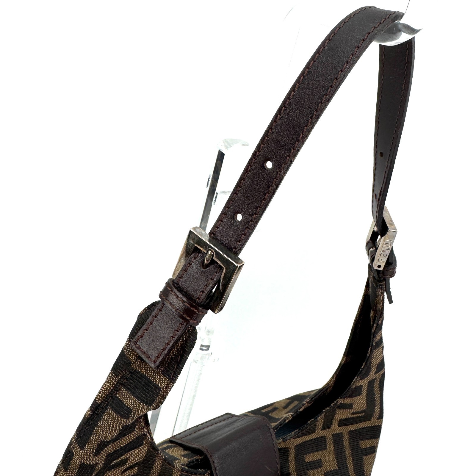 FENDI Zucca Baguette Mamma Canvas Bag