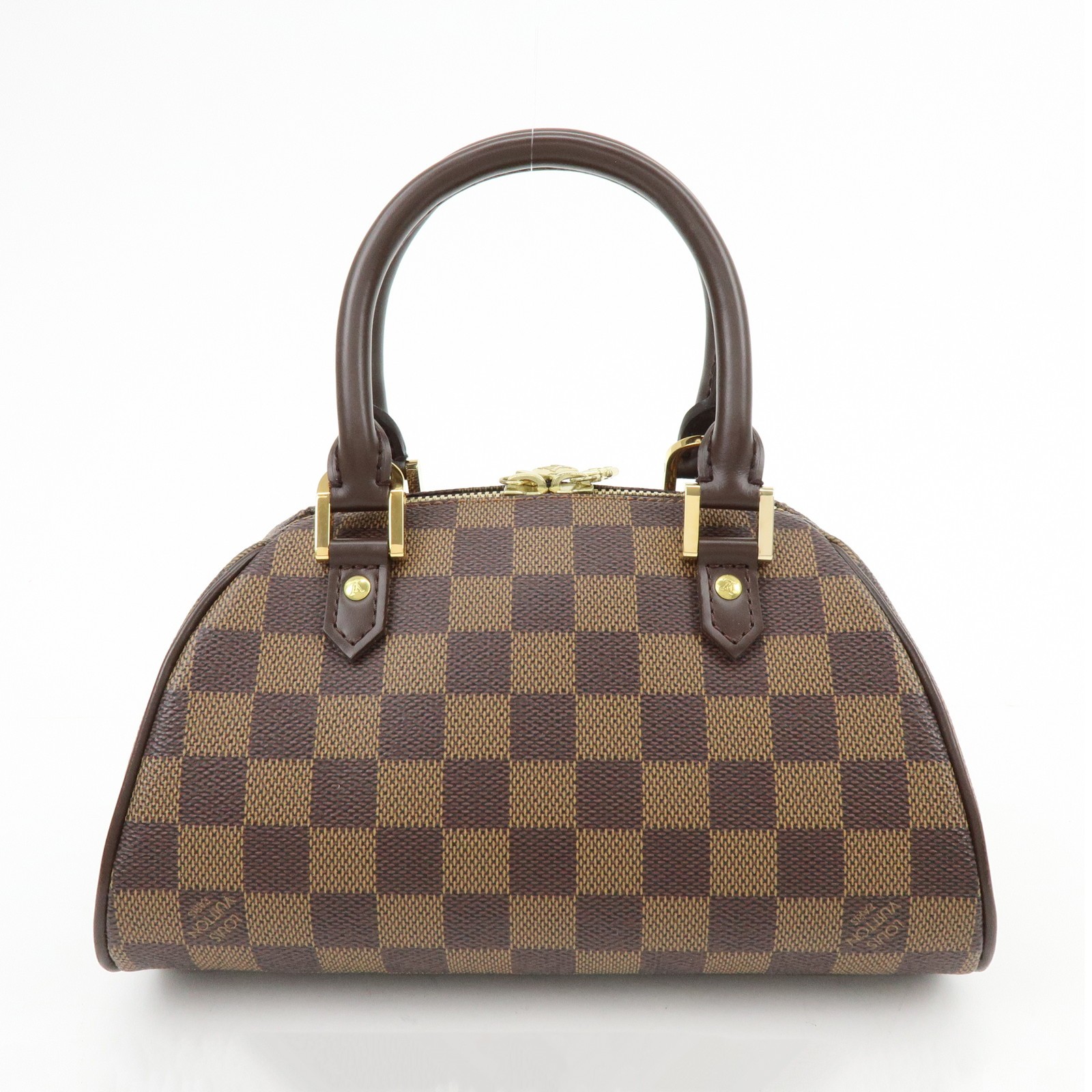 Louis Vuitton Damier Ebene Rivera Mini Hand Bag Brown N41436 Authentic Used F/S