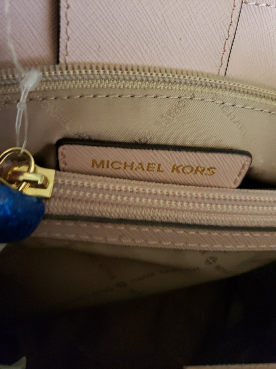 Michael Kors Pink Portia Sofia Large Satchel Saffiano Leather Ballet Bag, New