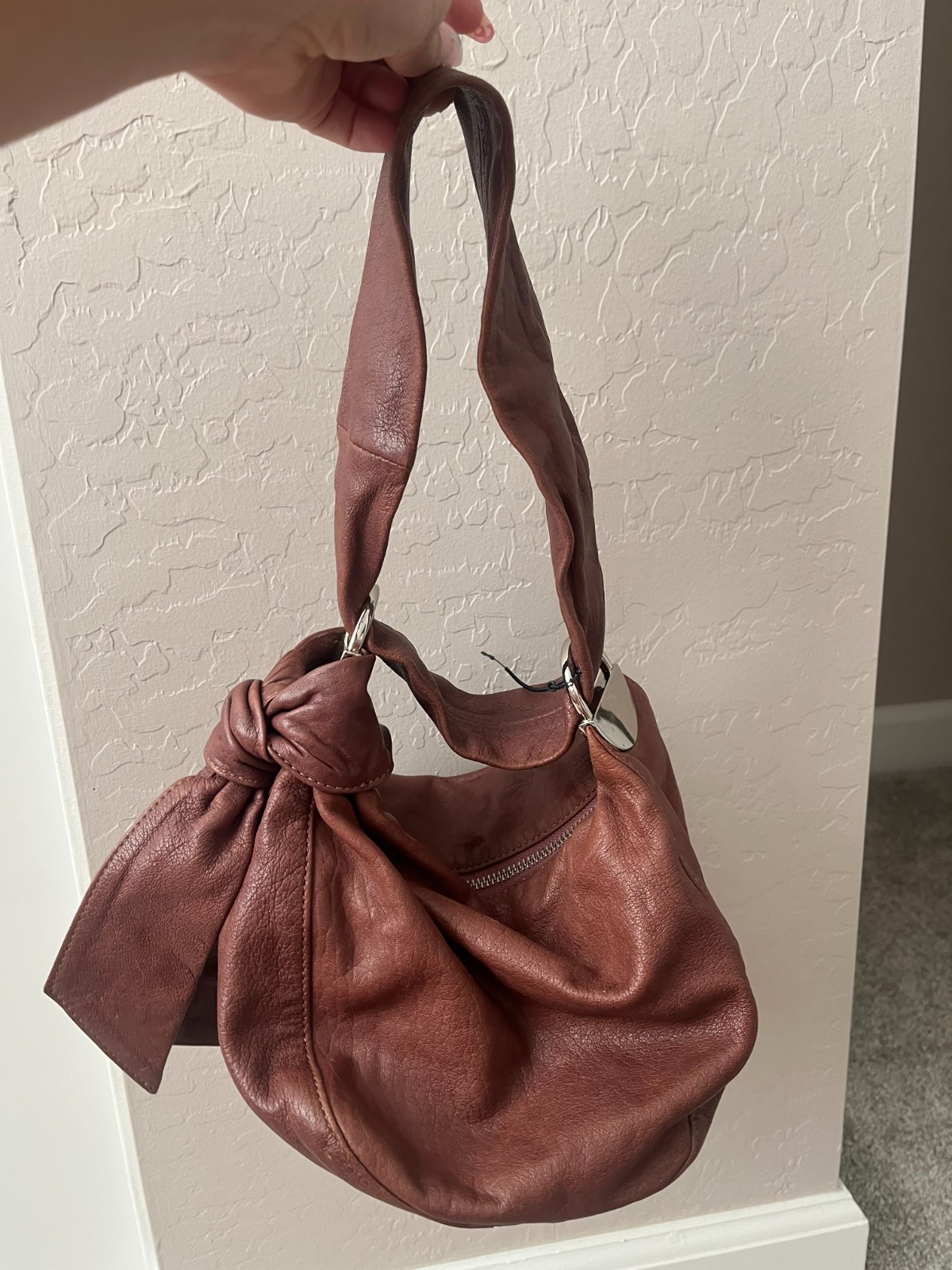 Leather Burnt Orange purse