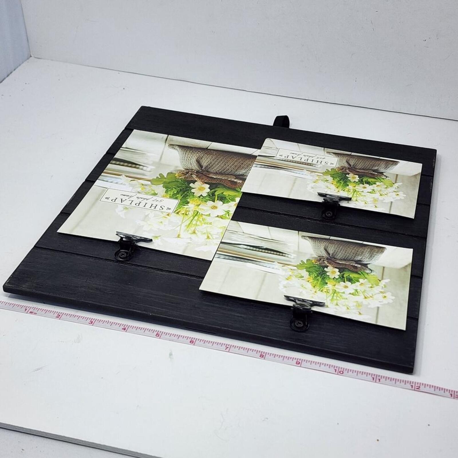 NWT Black Shiplap Photo Collage Picture Frame