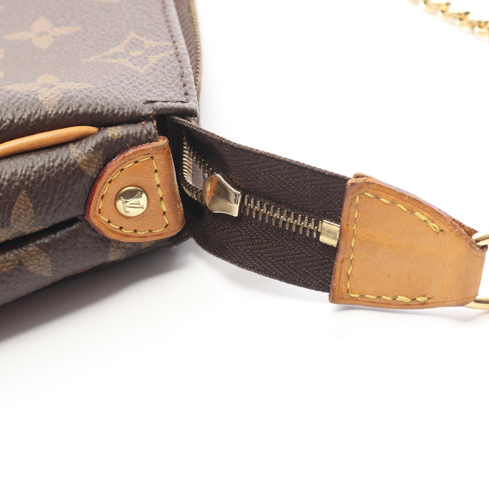 LOUIS VUITTON Eva Shoulder hand Bag M95567 Monogram leather Brown Used Women