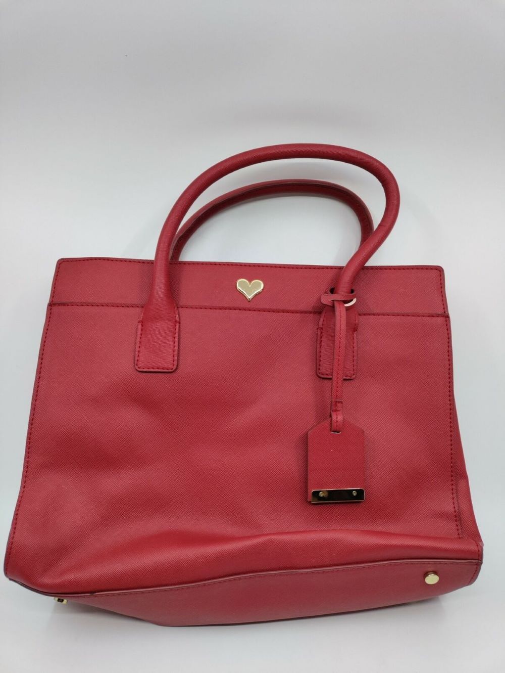 DWELL SIX WOMEN’S TOTE BAG SHOULDER OR HANDBAG FAUX LEATHER RED, BROWN, BURGUNDY