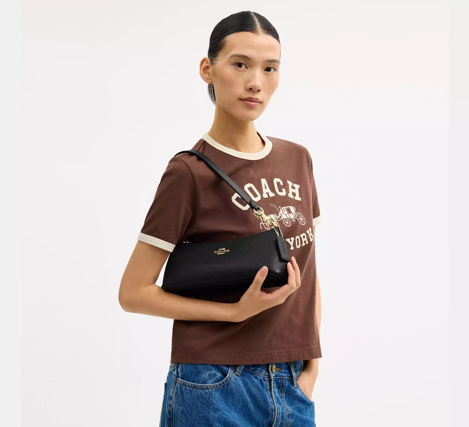 NWT Coach CCL40 CCO18 Charlotte Shoulder Bag In Signature Canvas Leather $378