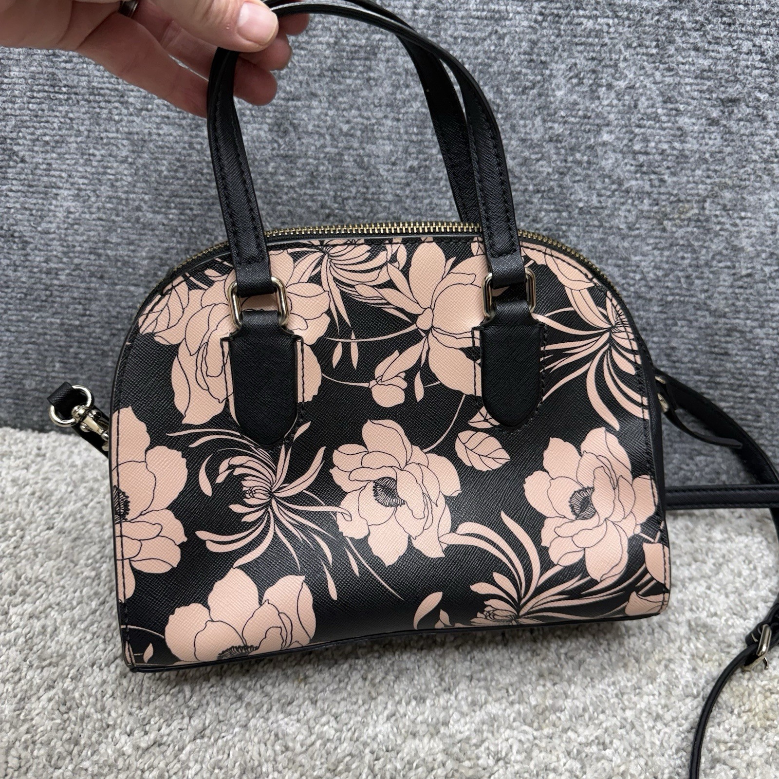 KATE SPADE Mini Reiley Laurel Way Gardenia Satchel Crossbody Bag purse