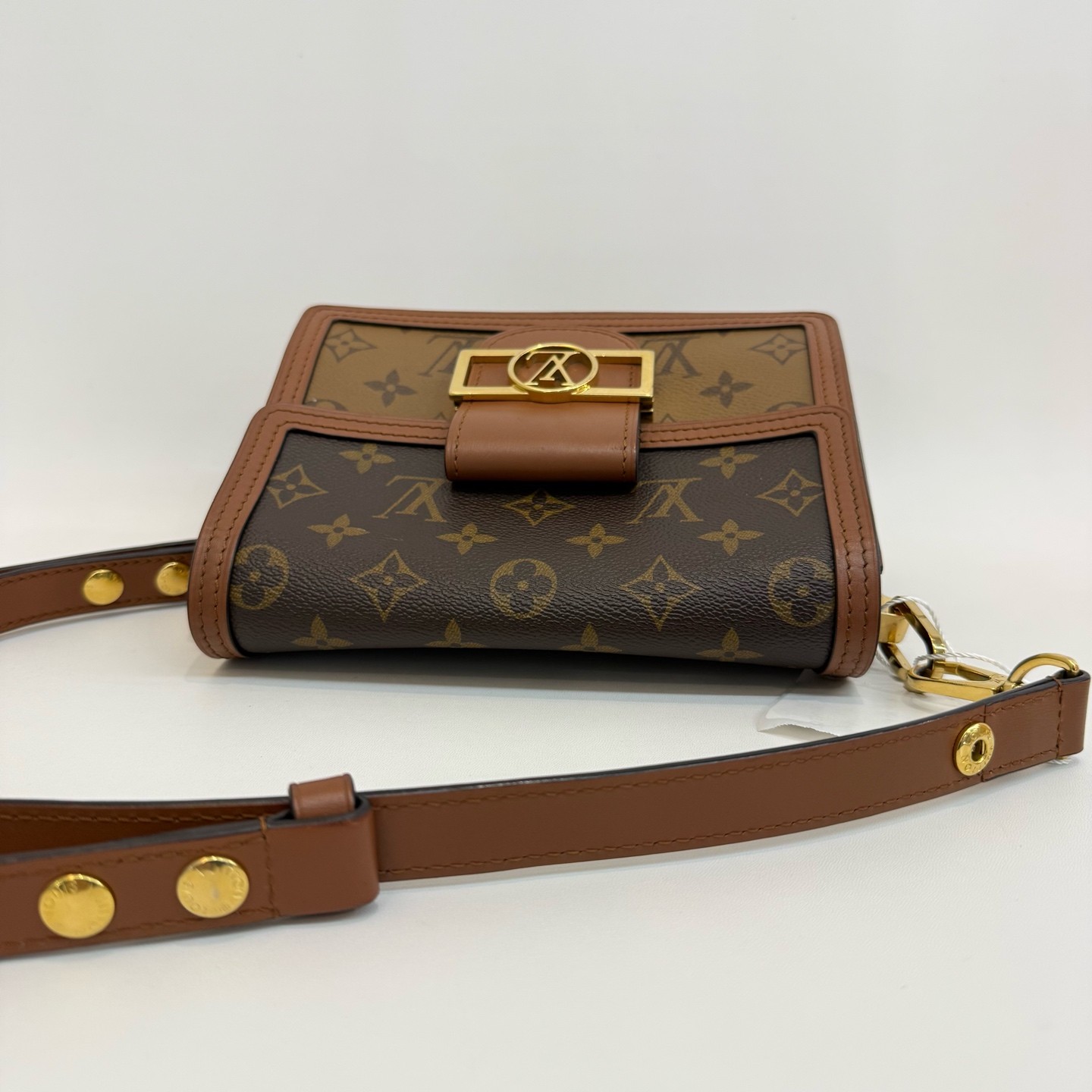 Louis Vuitton Dauphine Small Brown Monogram Canvas Crossbody Bag Duty Paid