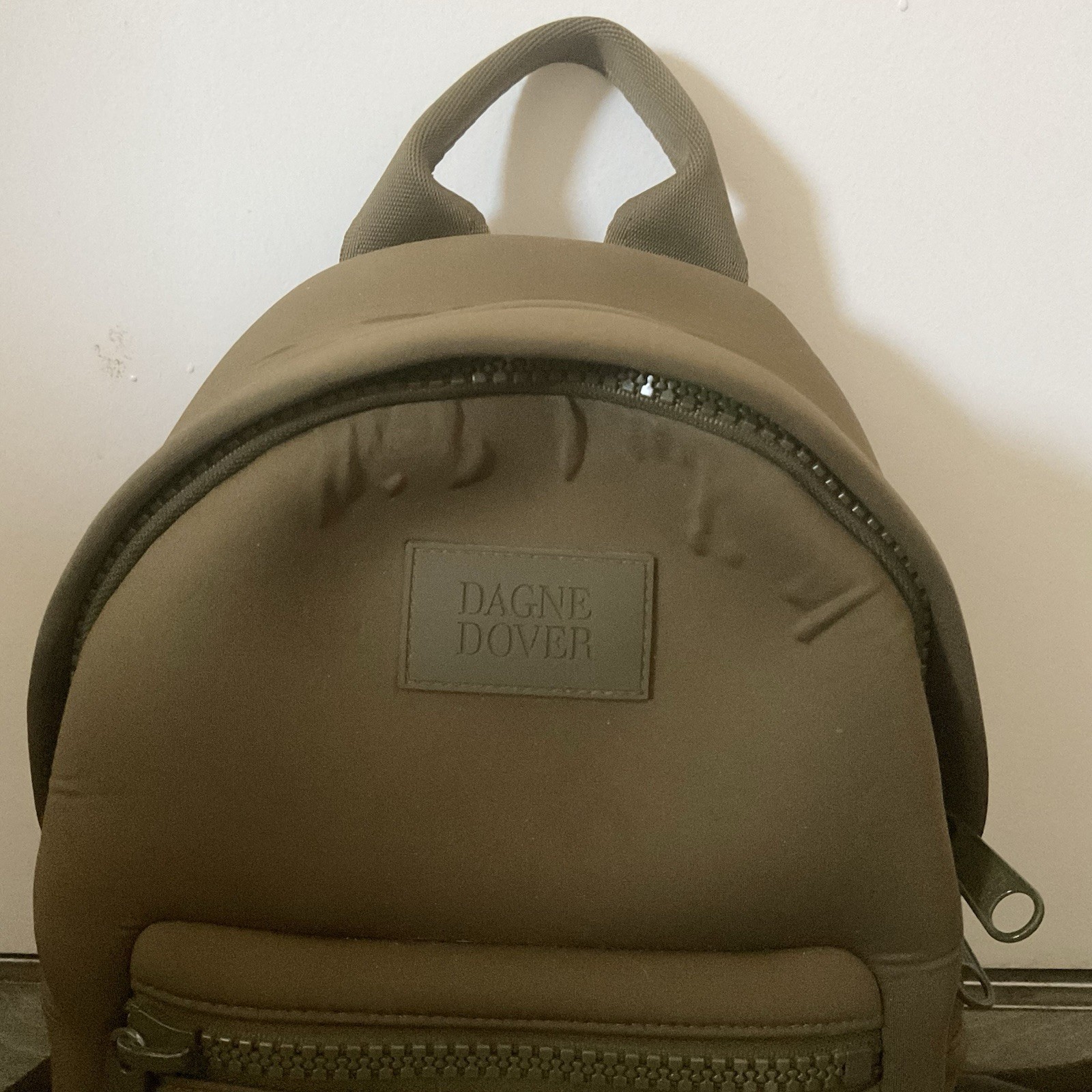 Dagne Dover Dakota Neoprene Backpack Small Olive Green