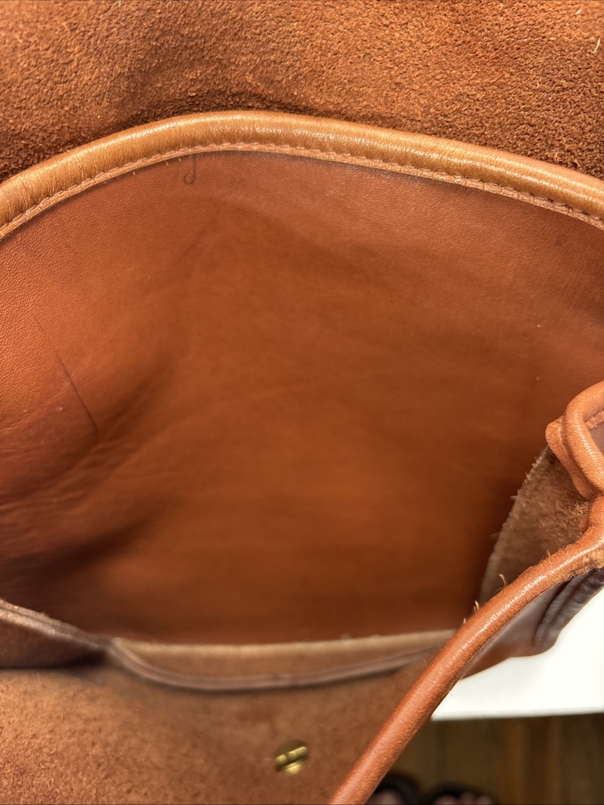 Vintage Coach Station Bag 5130 Brown Leather Turn Lock Crossbody Purse Satchel