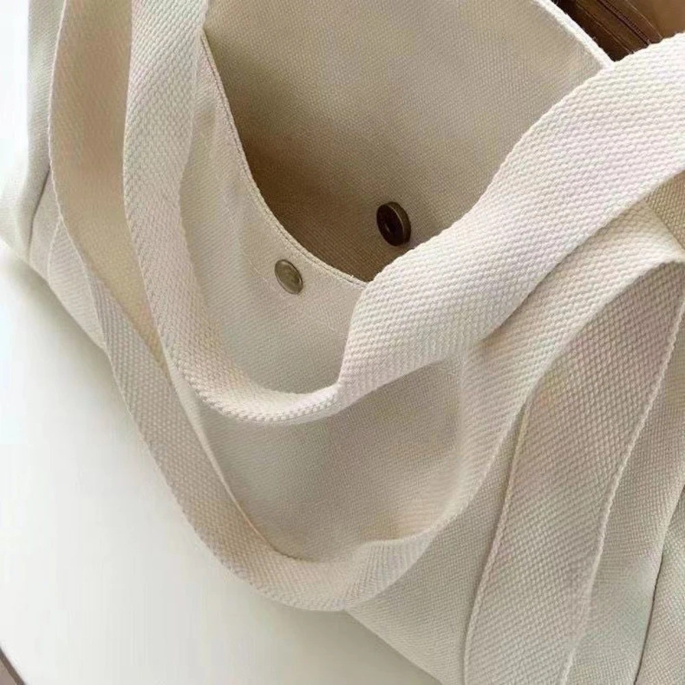 Stylish Large Canvas Tote Bag for Work, College & Daily Use – Women’s Shoulder