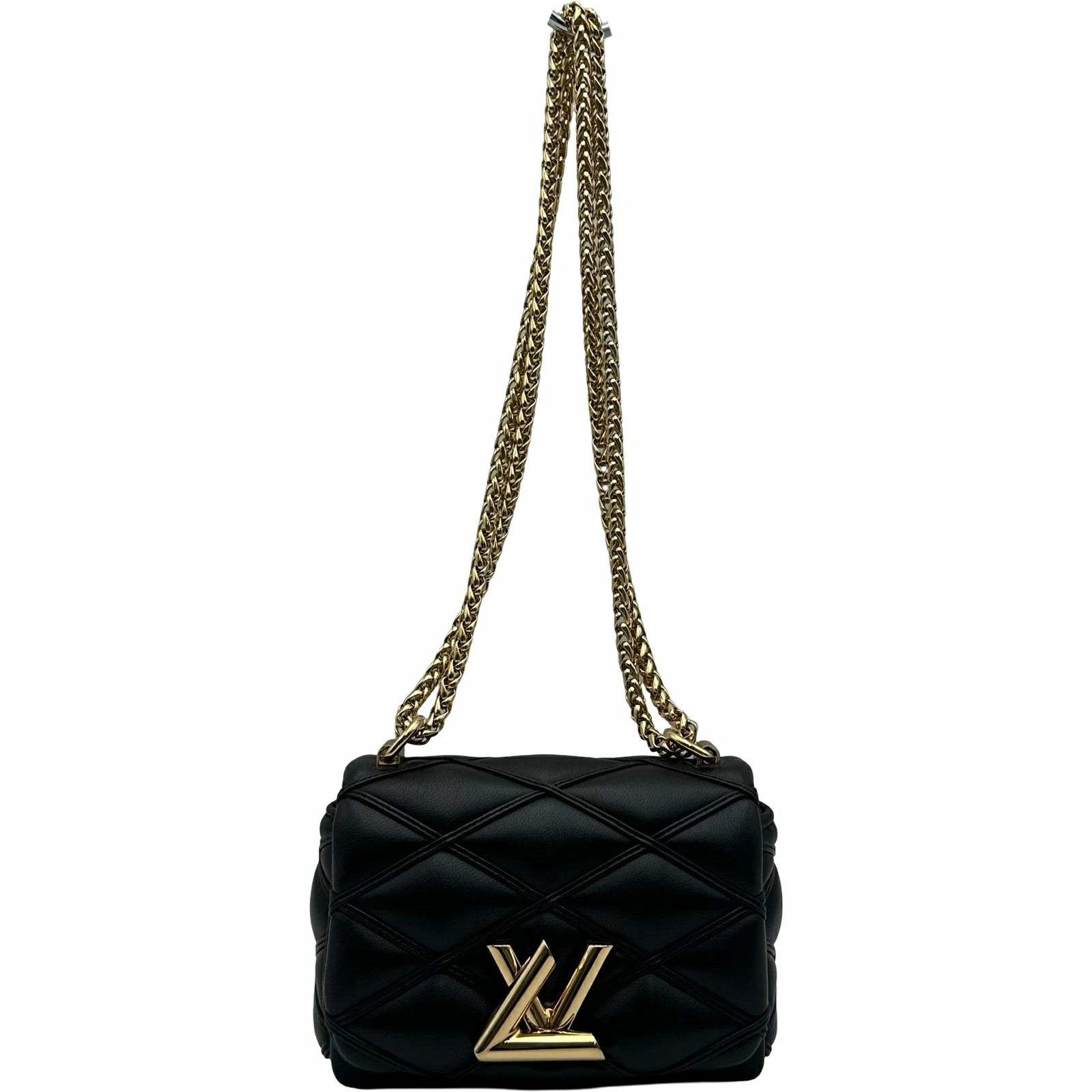 AUTH LOUIS VUITTON GO-14 PICO SHOULDER BAG M23625 LEATHER BLACK WOMEN’S F/S