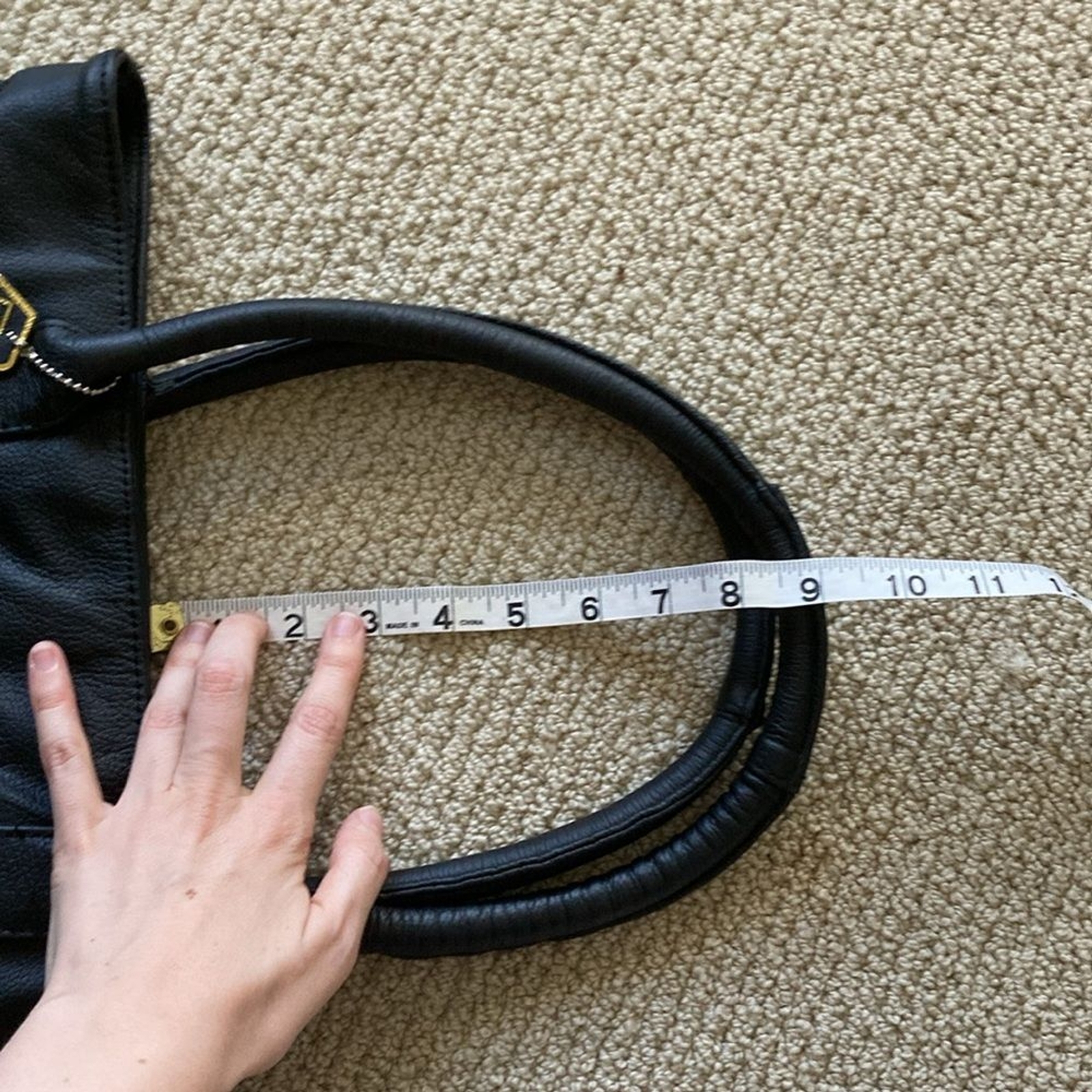 A.P.C. Vintage Black Shoulder Bag Genuine Leather Handbag Pockets NWOT