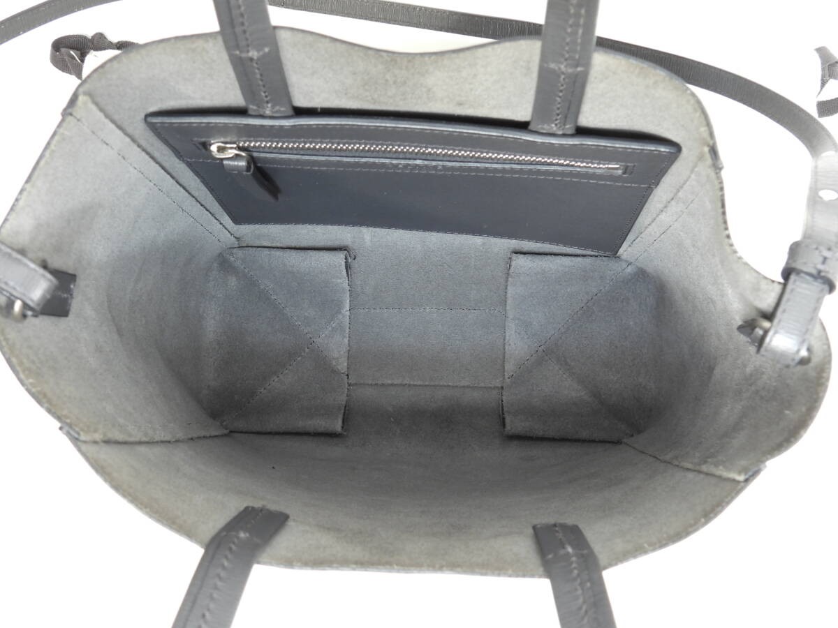 Celine Cabas Small Vertical Dark Gray Leather Handbag Pochette