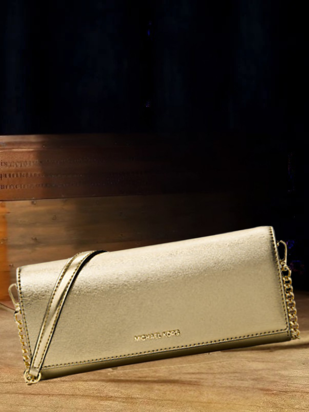 Michael Kors Jet Set Women Medium Leather Chain Flap Clutch Xbody Bag Variation