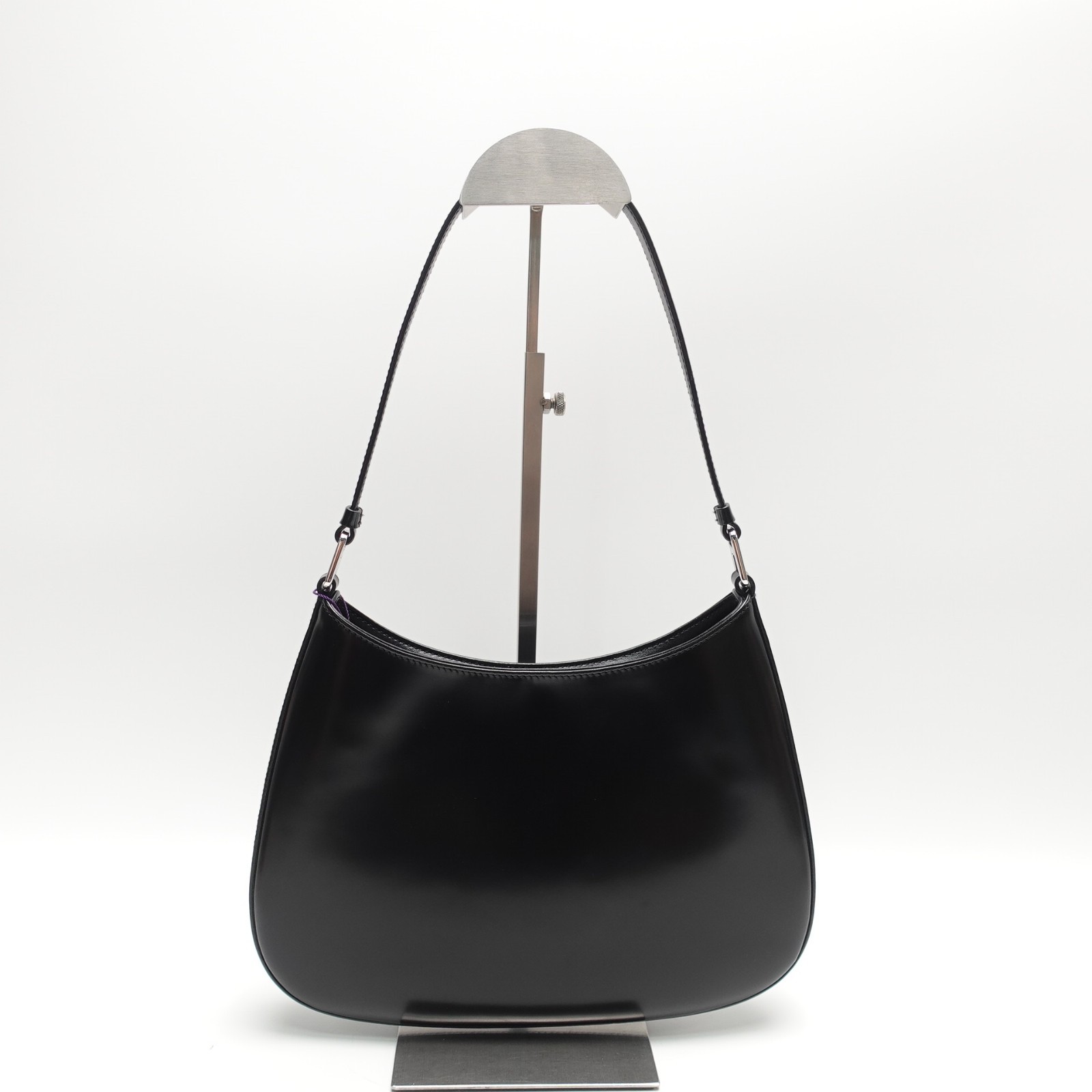 Pre-Owned Prada Cleo Black Calfskin Leather Shoulder Bag T10441533