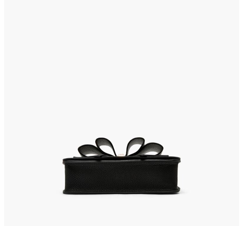 LIKE DREAMS Jane bowtie vegan leather chain strap shoulder crossbody bag -BLACK~