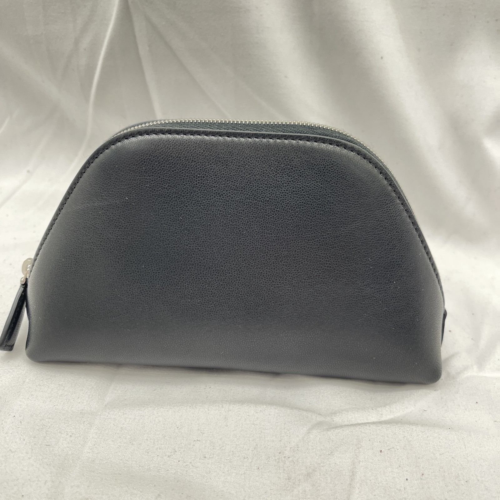 The Row Womens Mini Devon Pouchette Clutch Leather Black