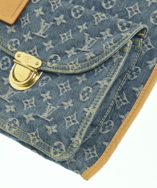 Auth Louis Vuitton Monogram Denim Flat Shopper M95018 Tote W/B/D