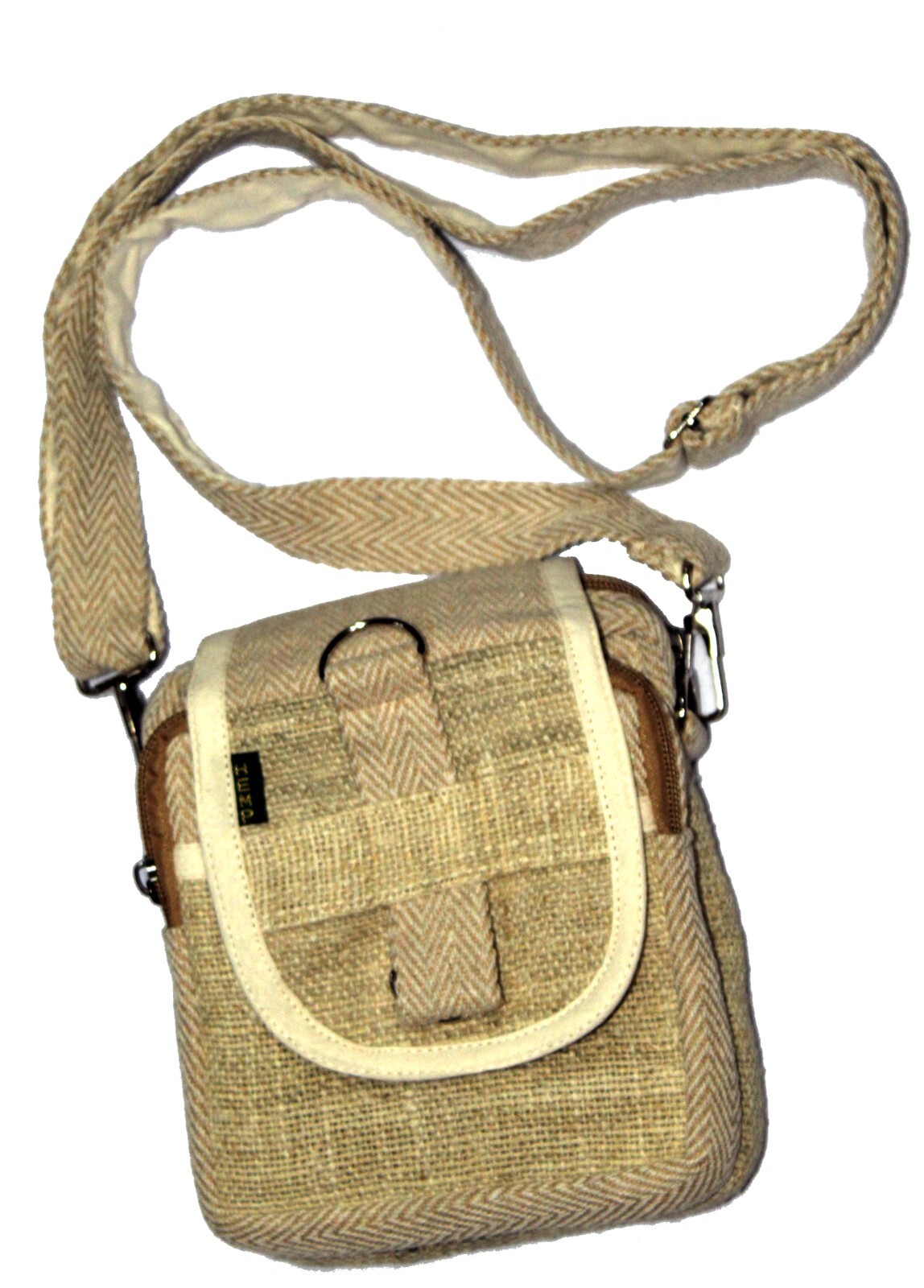 Handmade Himalayan Hemp Shoulder Cross body bag Passport Travel Messeng Bag