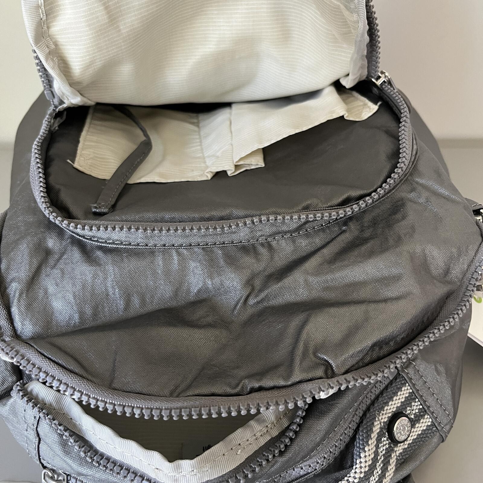 Kipling Seoul Up 17″ Laptop Extra Large Backpack in Shining Black NWT