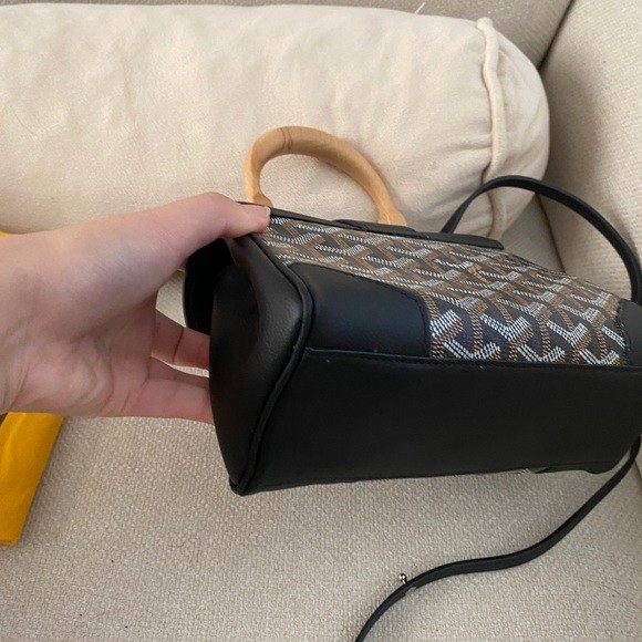 Goyard Shoulder Saigon Bag Soft Bag in black