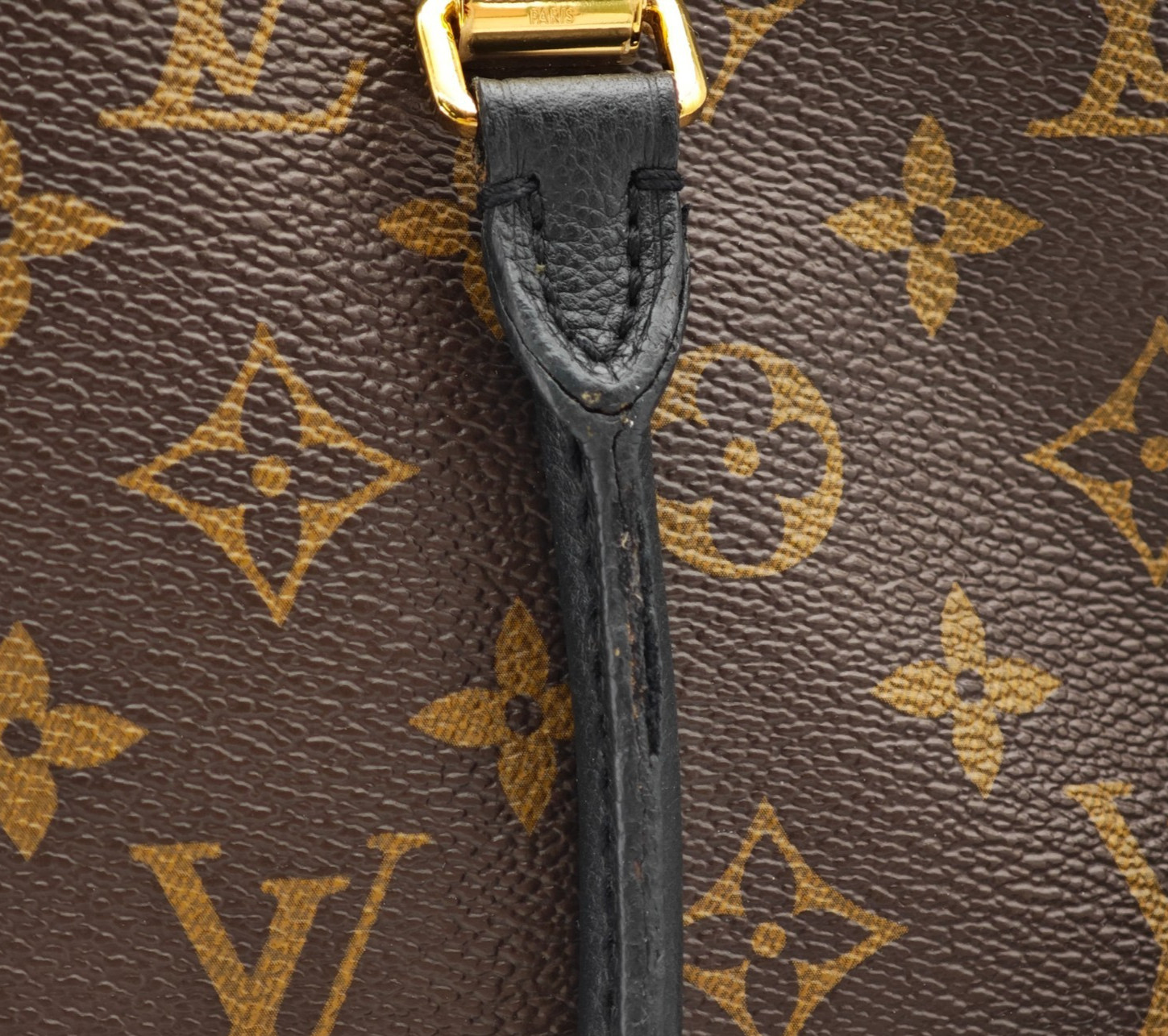 LOUIS VUITTON Pallas MM Monogram 2Way Shoulder HandBag M4275 Auth BLACK 0112