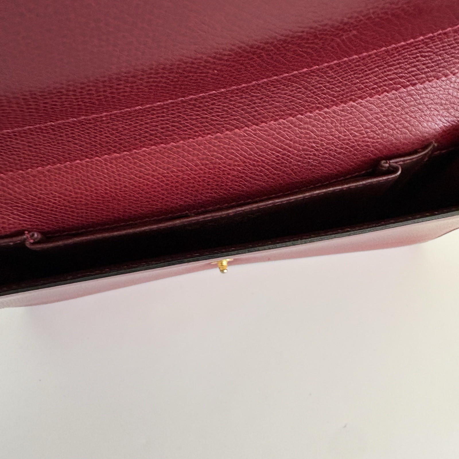 Authentic Bally Clutch Leather Red From Japan 0906