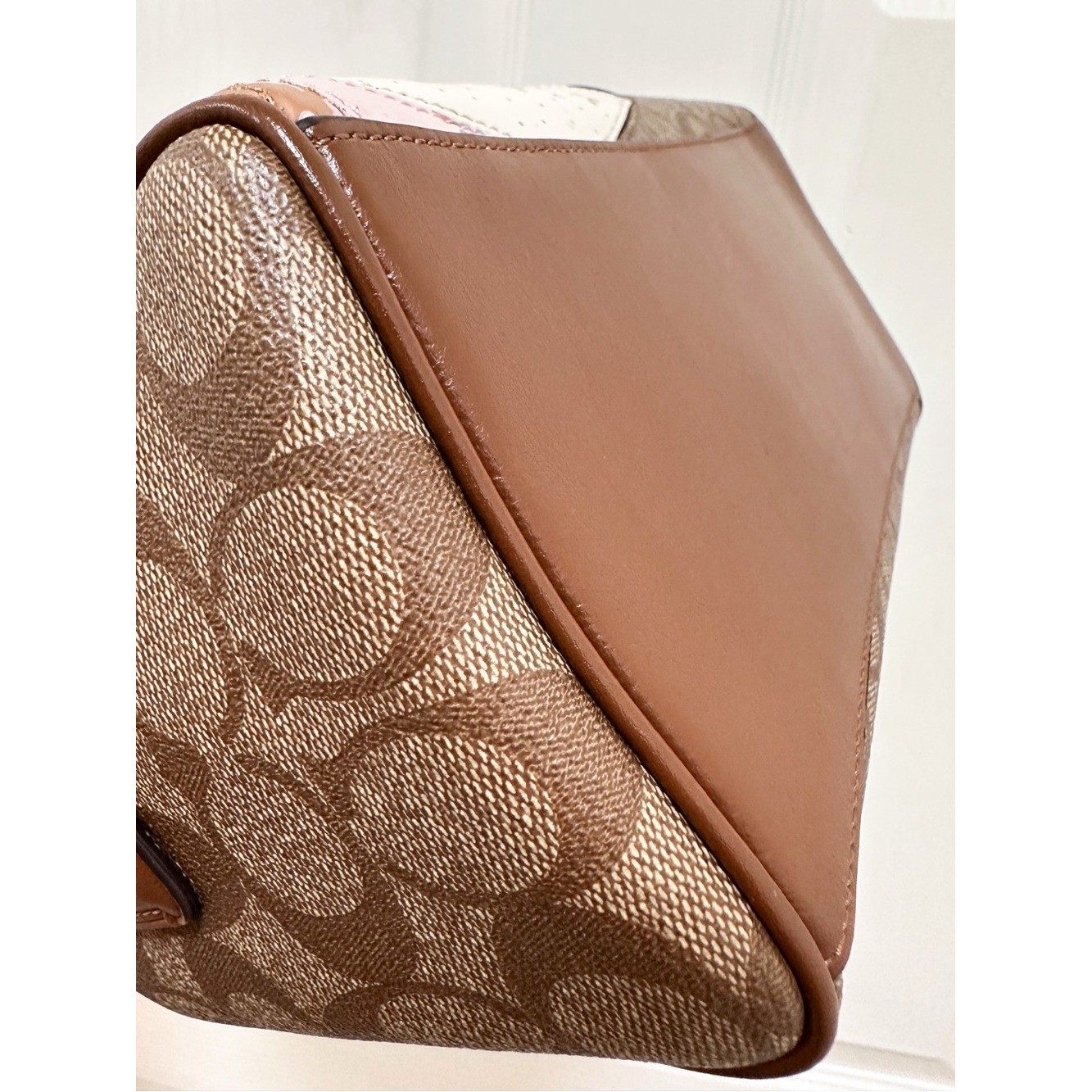 Coach Mini Bennett Star Patchwork Satchel Crossbody Canvas F67370