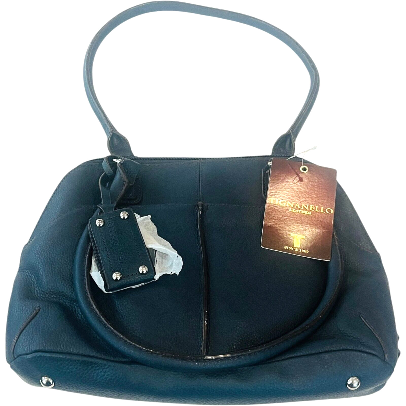 TIGNANELLO Dark Navy Blue Leather Purse / Medium Size – NEW with Tags