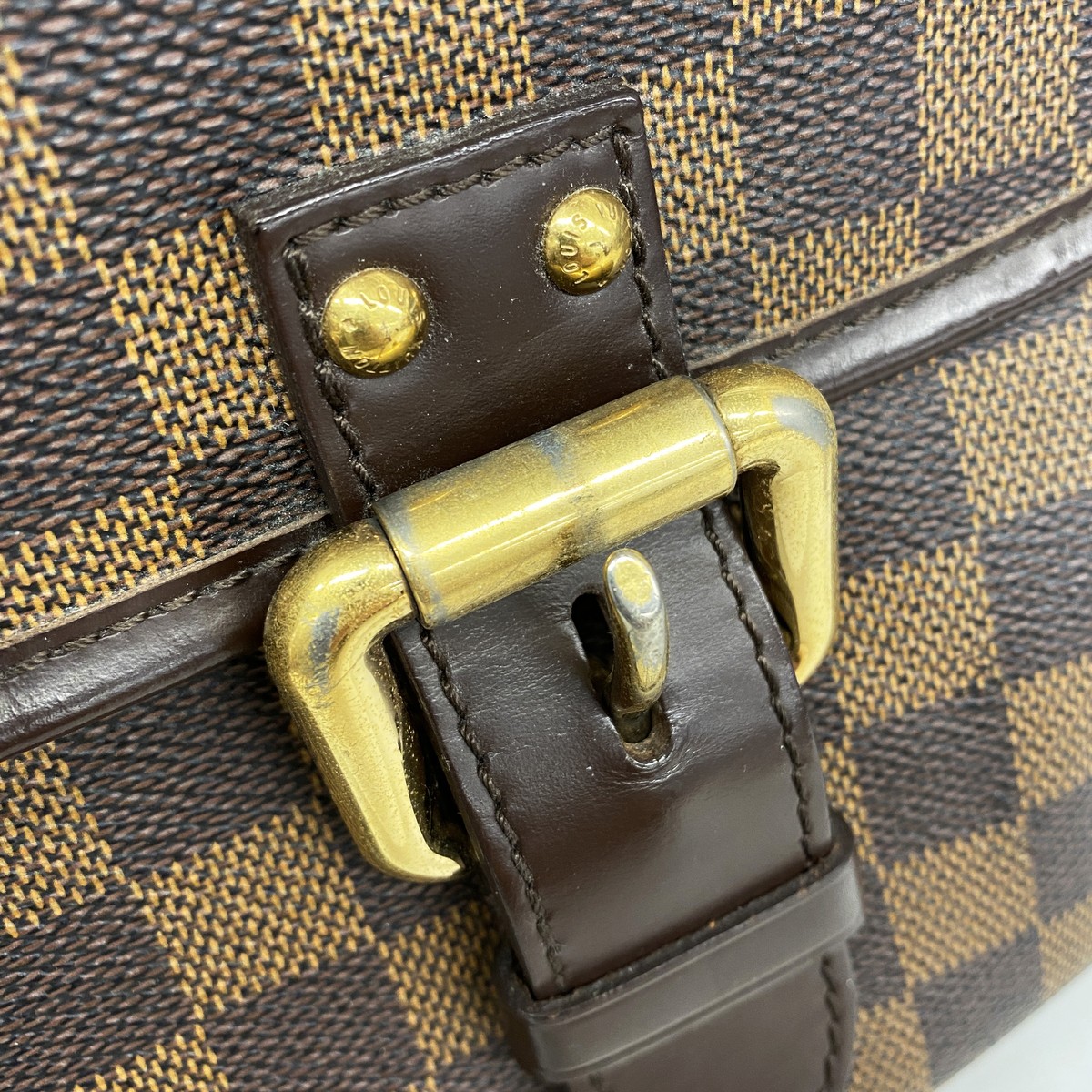 Auth [6hb1192-k] LOUIS VUITTON Shoulder Bag Damier Highbury N51200 Ebene [Pr…