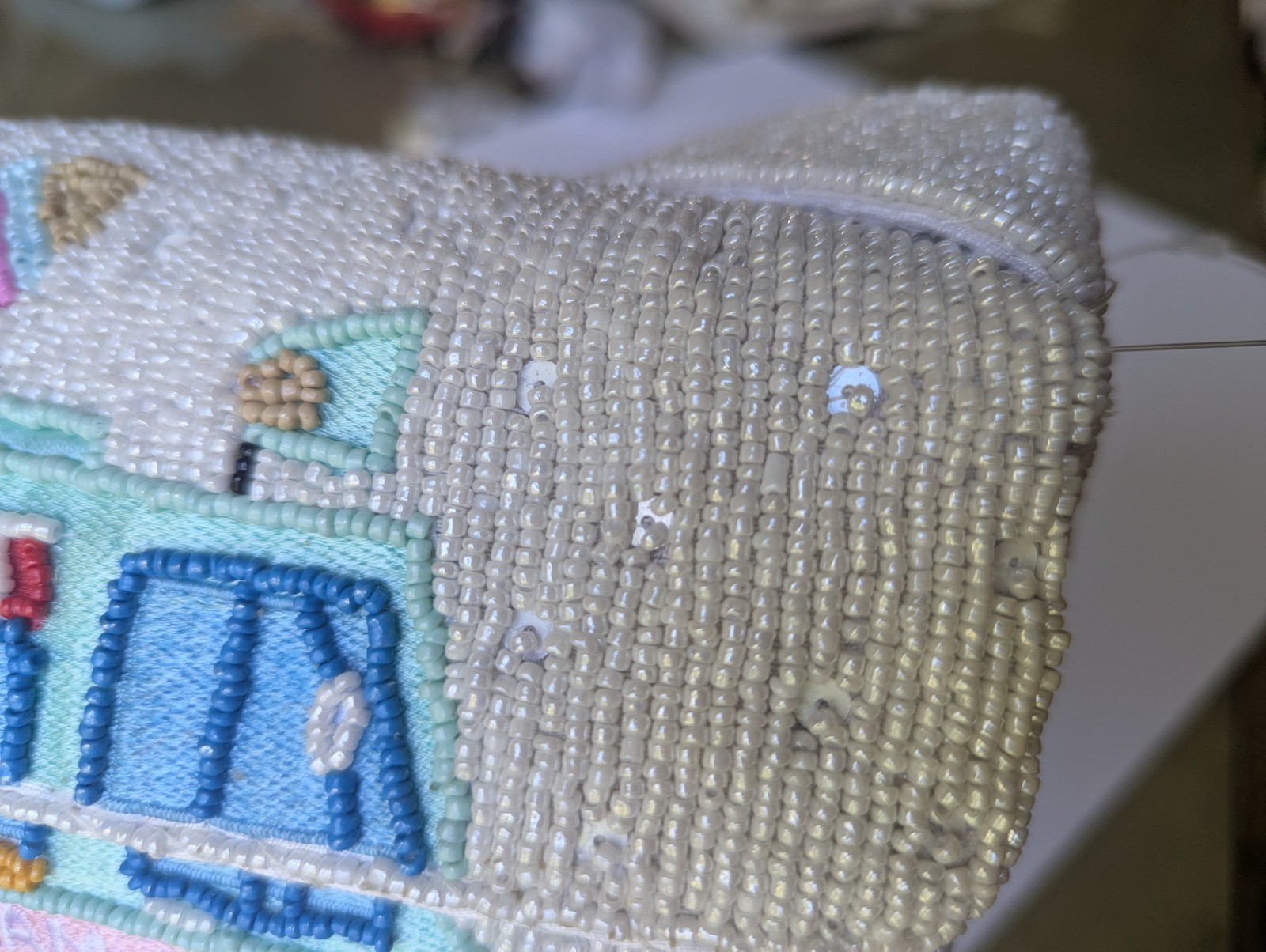 🍦 BRAND NEW With Tags Sol & Mer Beaded Ice Cream Truck Purse Bag Made In india