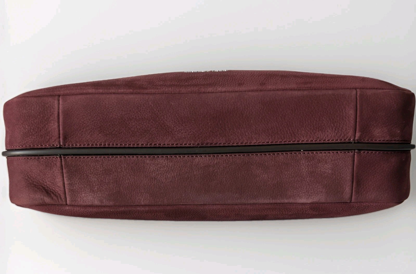 NWT Michael Kors Nolita Medium Nubuck Shoulder Bag Oxblood Burgundy Suede Purse