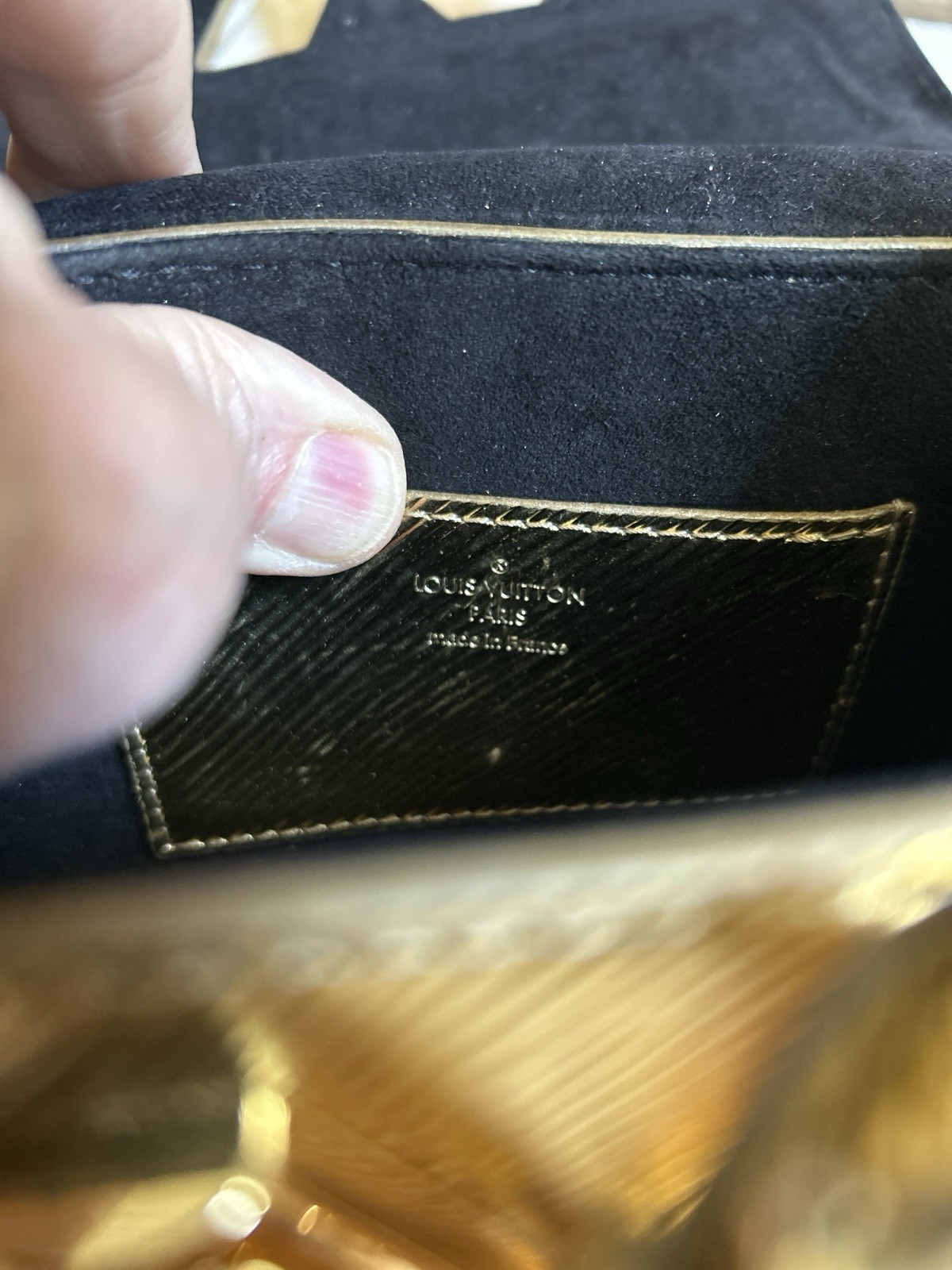 LOUIS VUITTON “Twist” gold epi leather handbag crossbody shoulder bag
