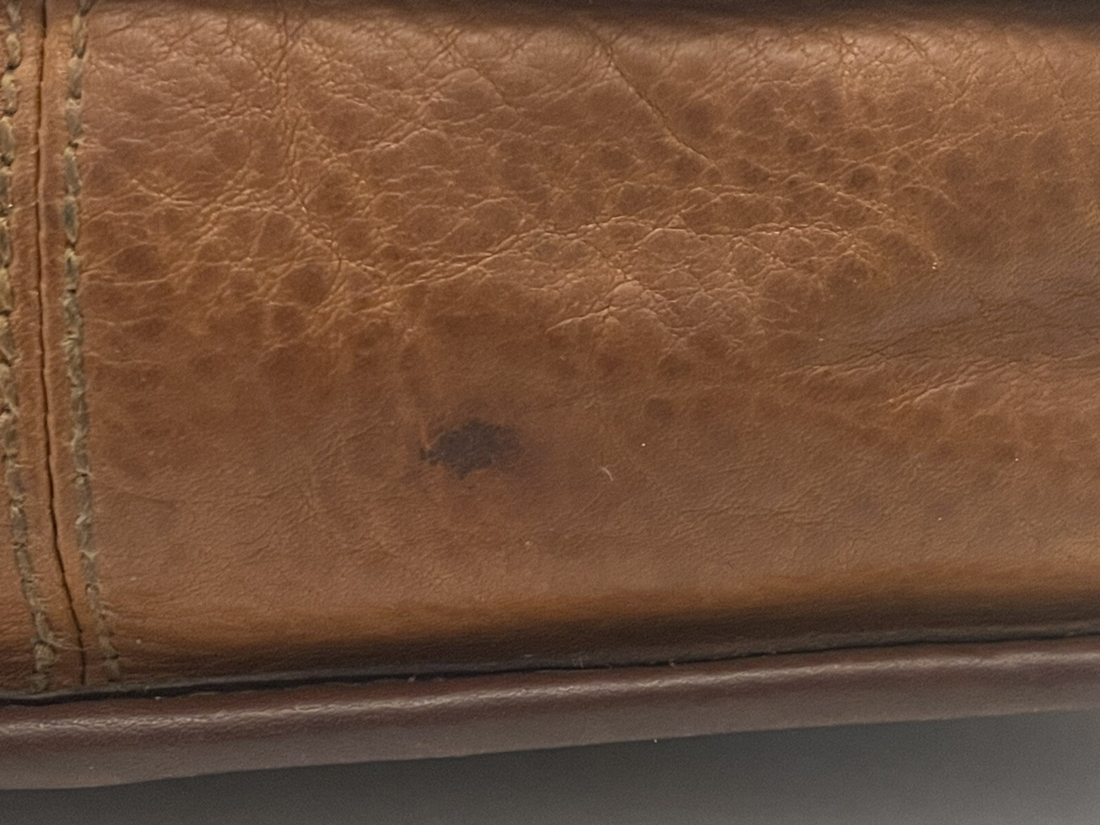 FOSSIL Authentic Vintage Two Tone Brown Key Charm Small Crossbody Bag Purse