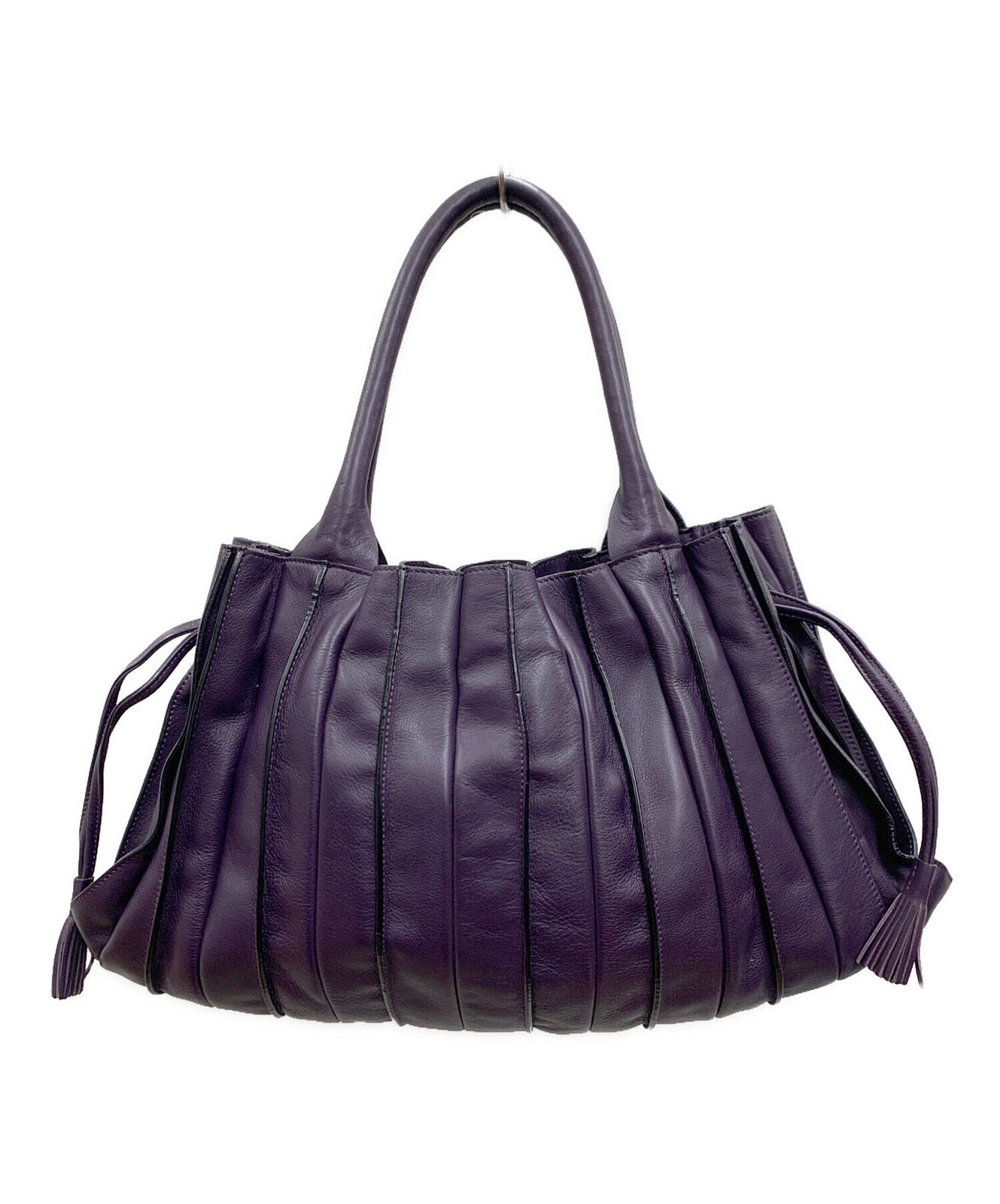LUPO Handbag Purple Women Used Authentic