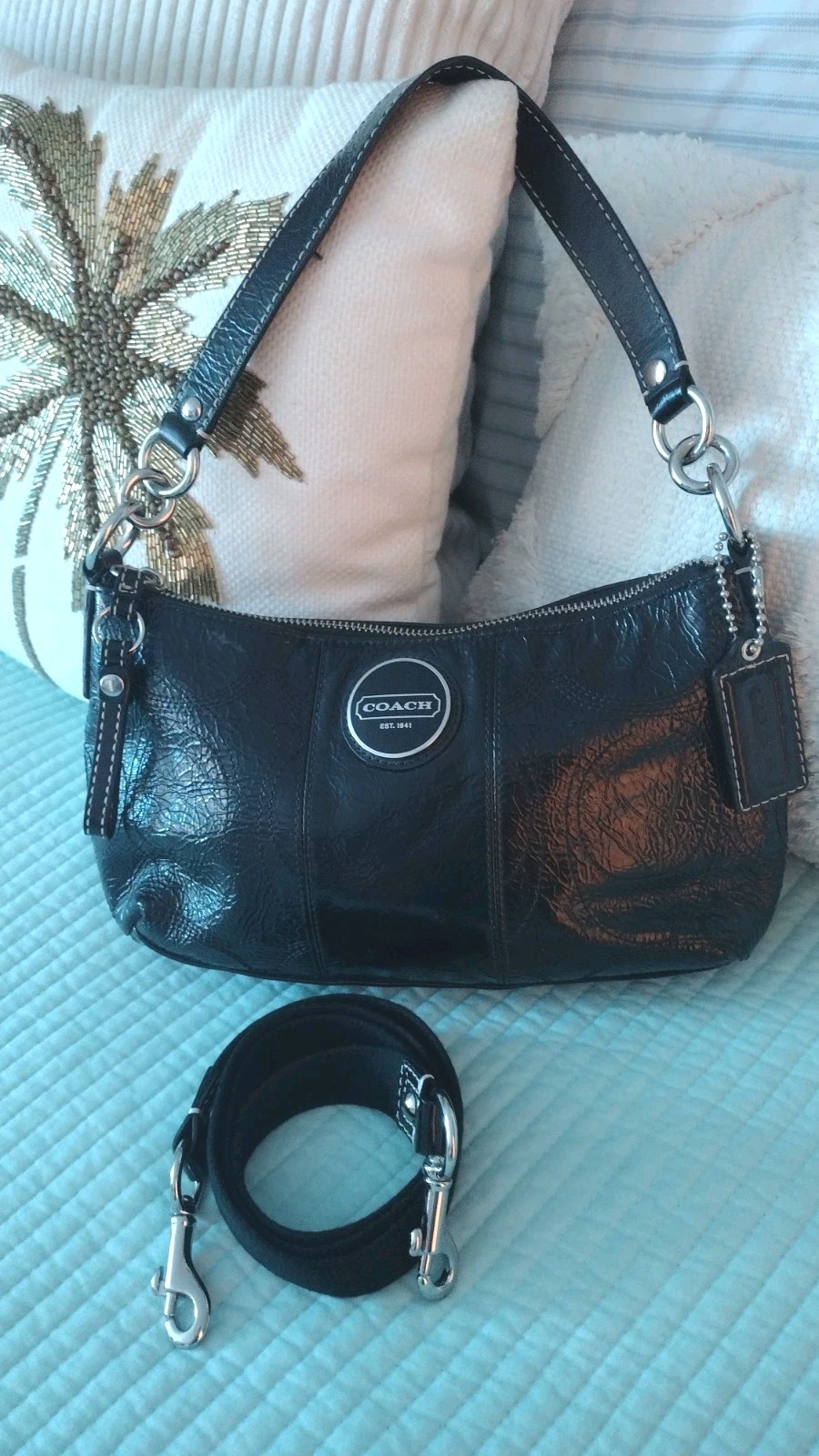 COACH Y2K ICON | Archive 00s “Poppy” Patent Leather One-Shoulder Bag 15141