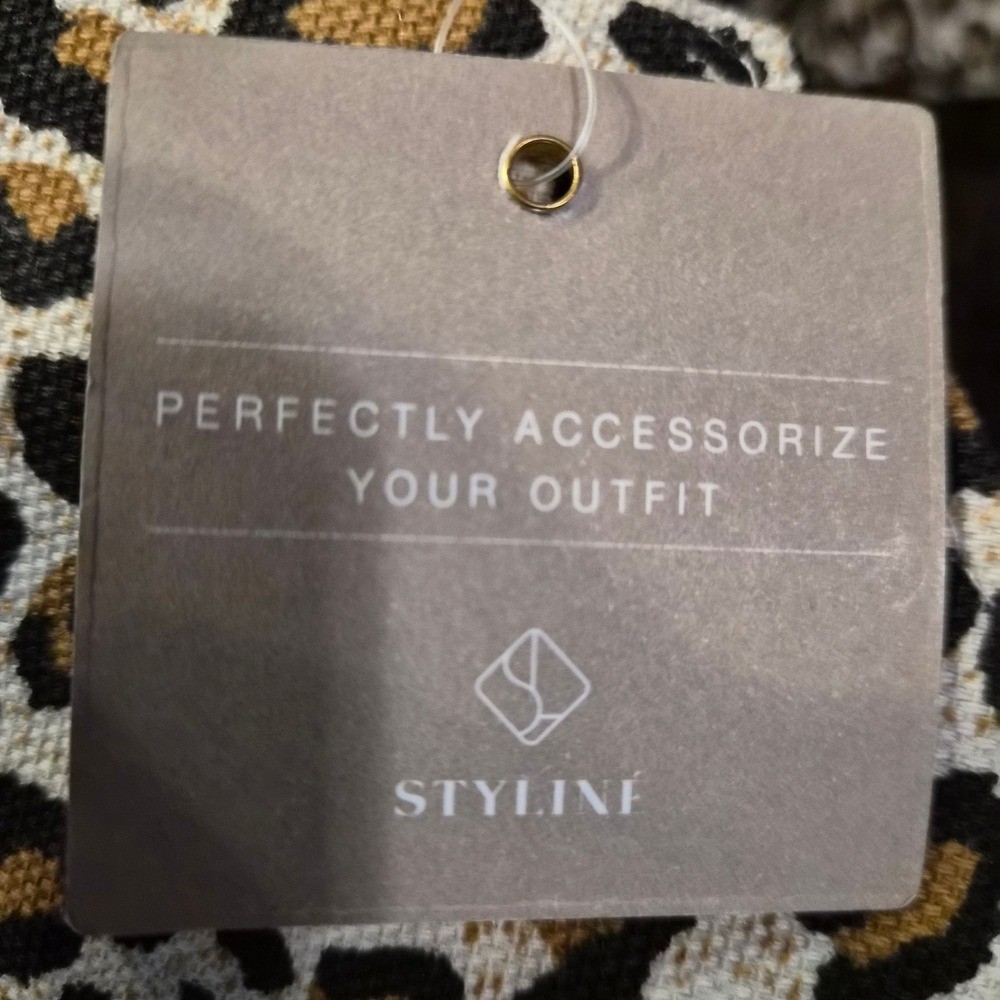 Styline Leopard Print Tote Bag Animal Pattern Canvas Shoulder Bag NWT