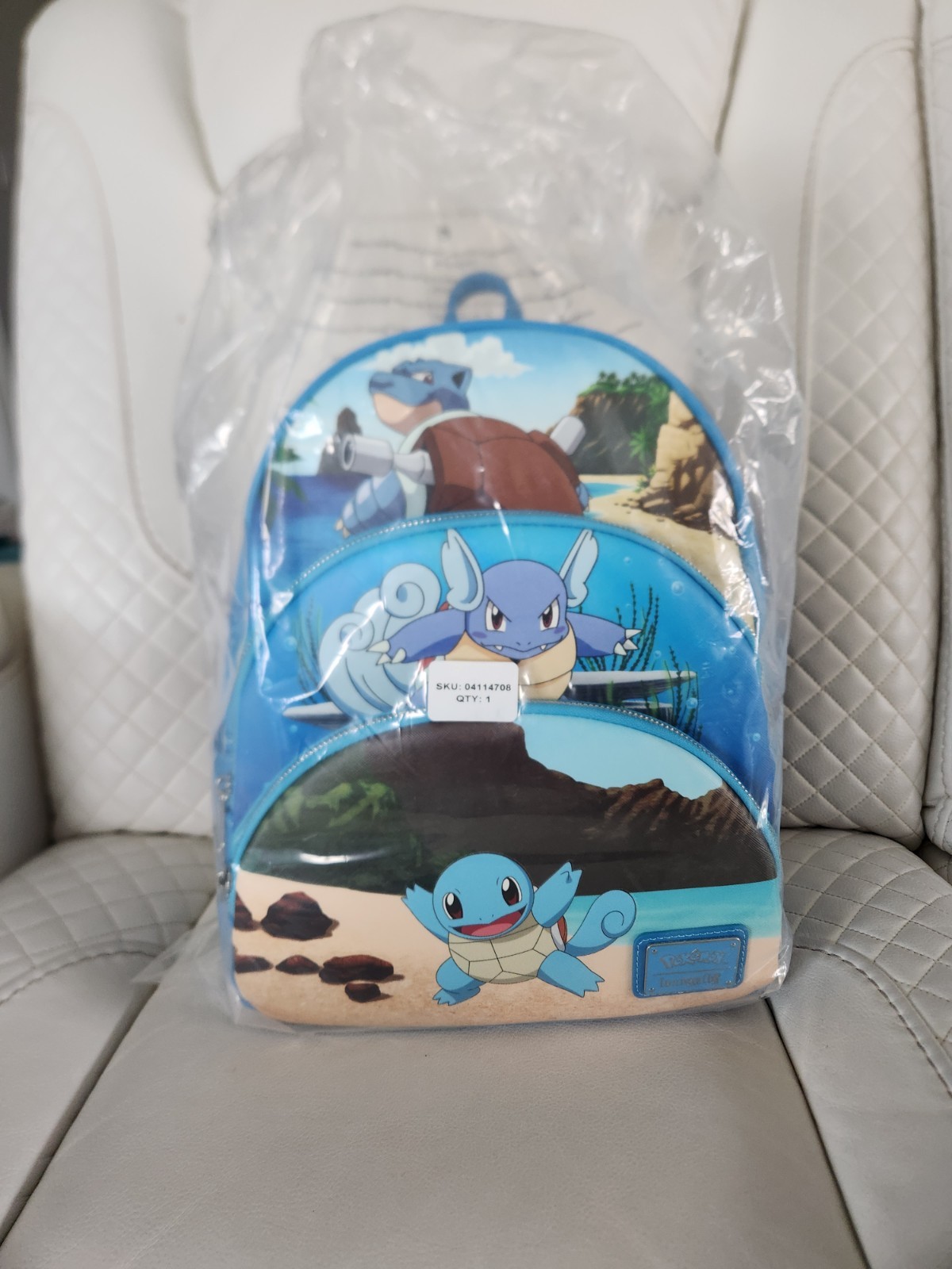 Loungefly Pokemon Squirtle Evolution Mini Backpack
